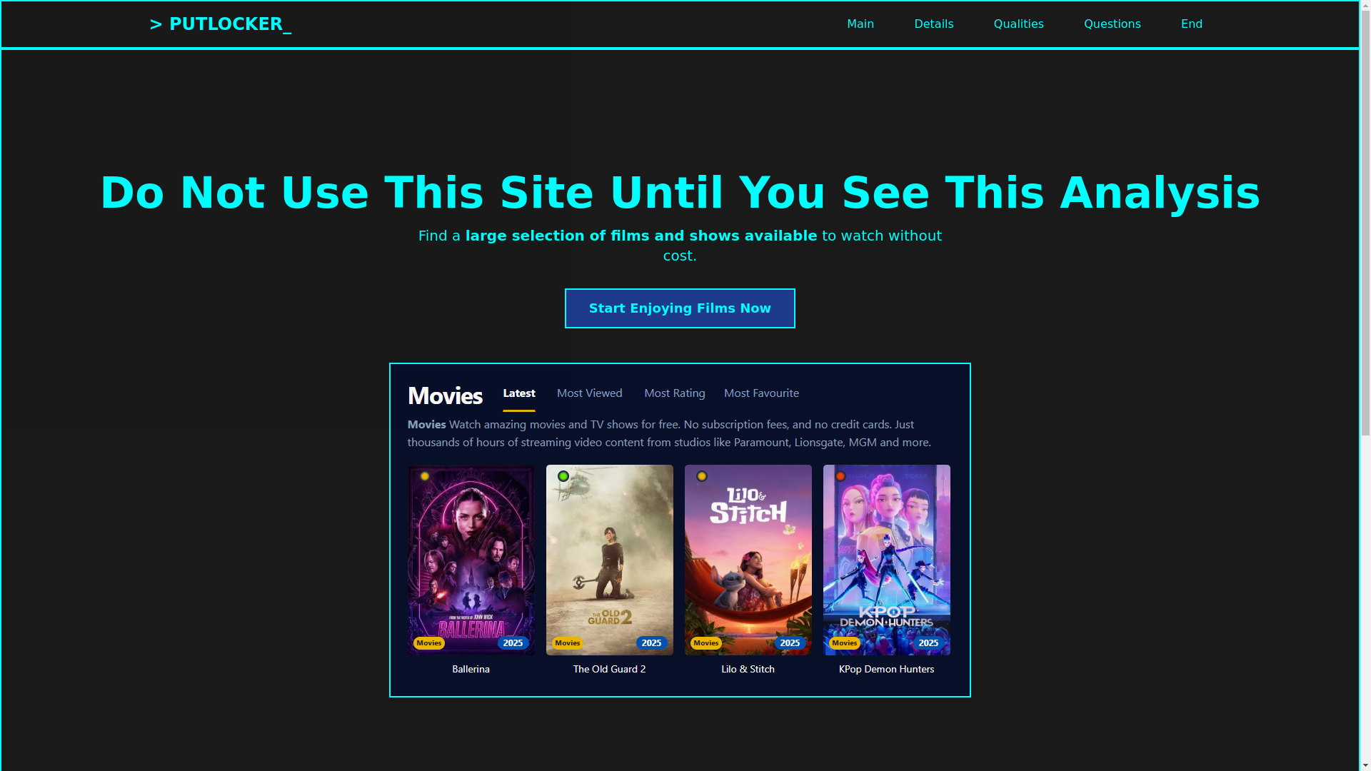 website screenshot of https://putlocker-pw3q.pages.dev/