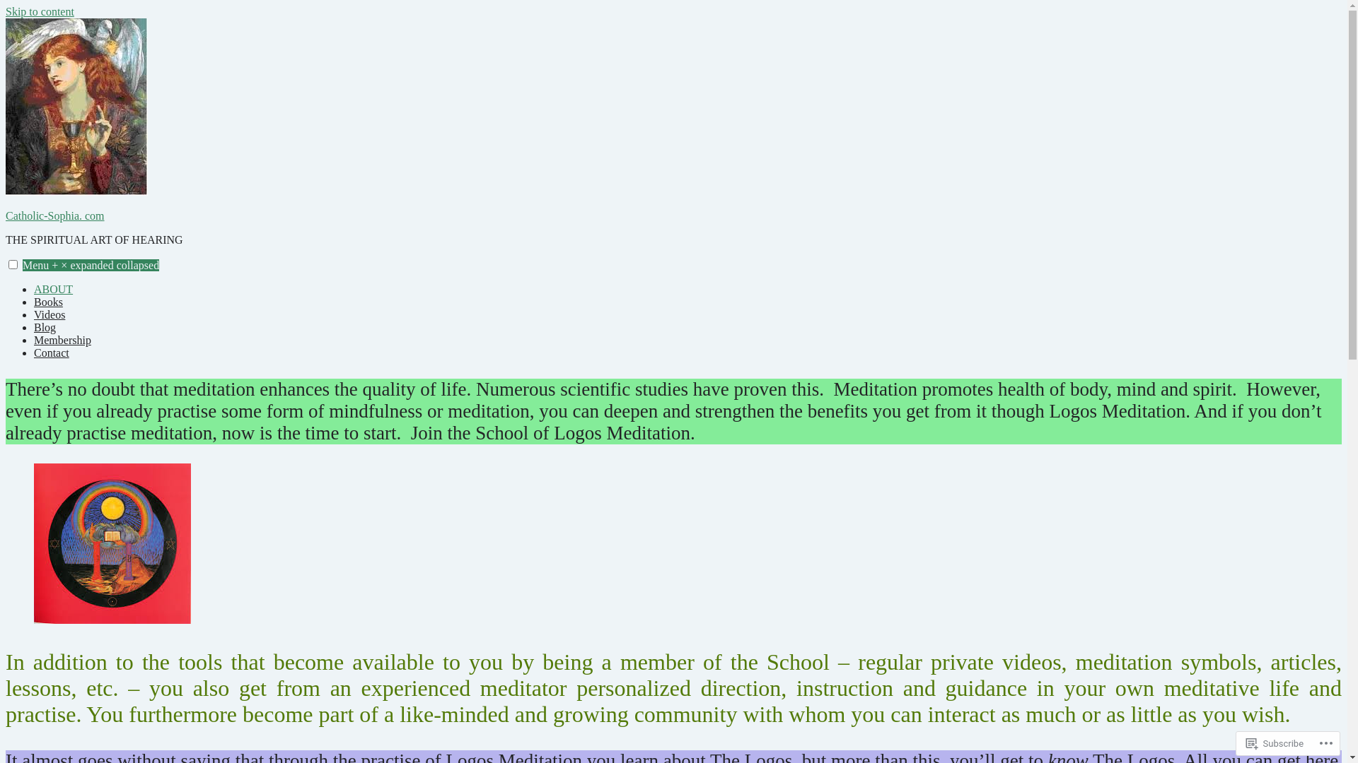 website screenshot of https://catholic-sophia.com/