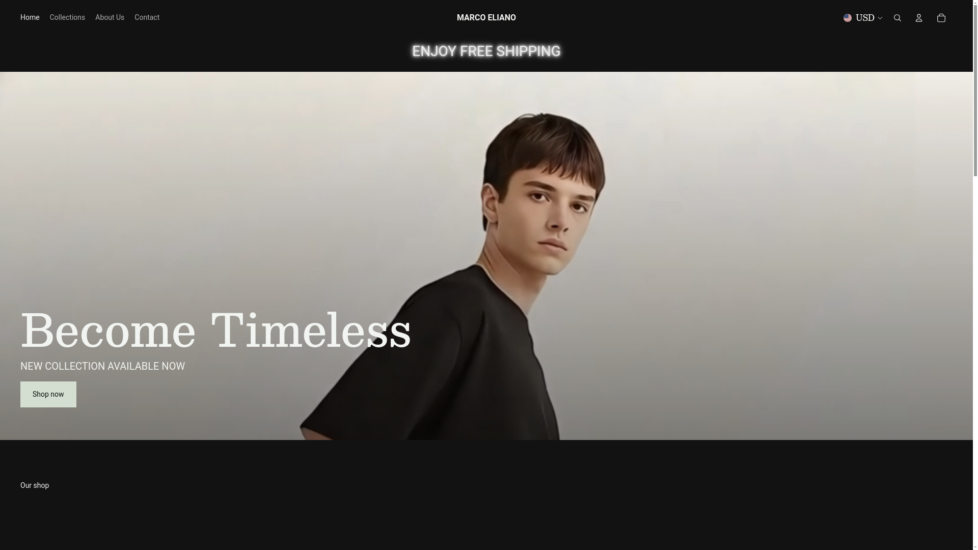 website screenshot of https://marcoeliano.com/