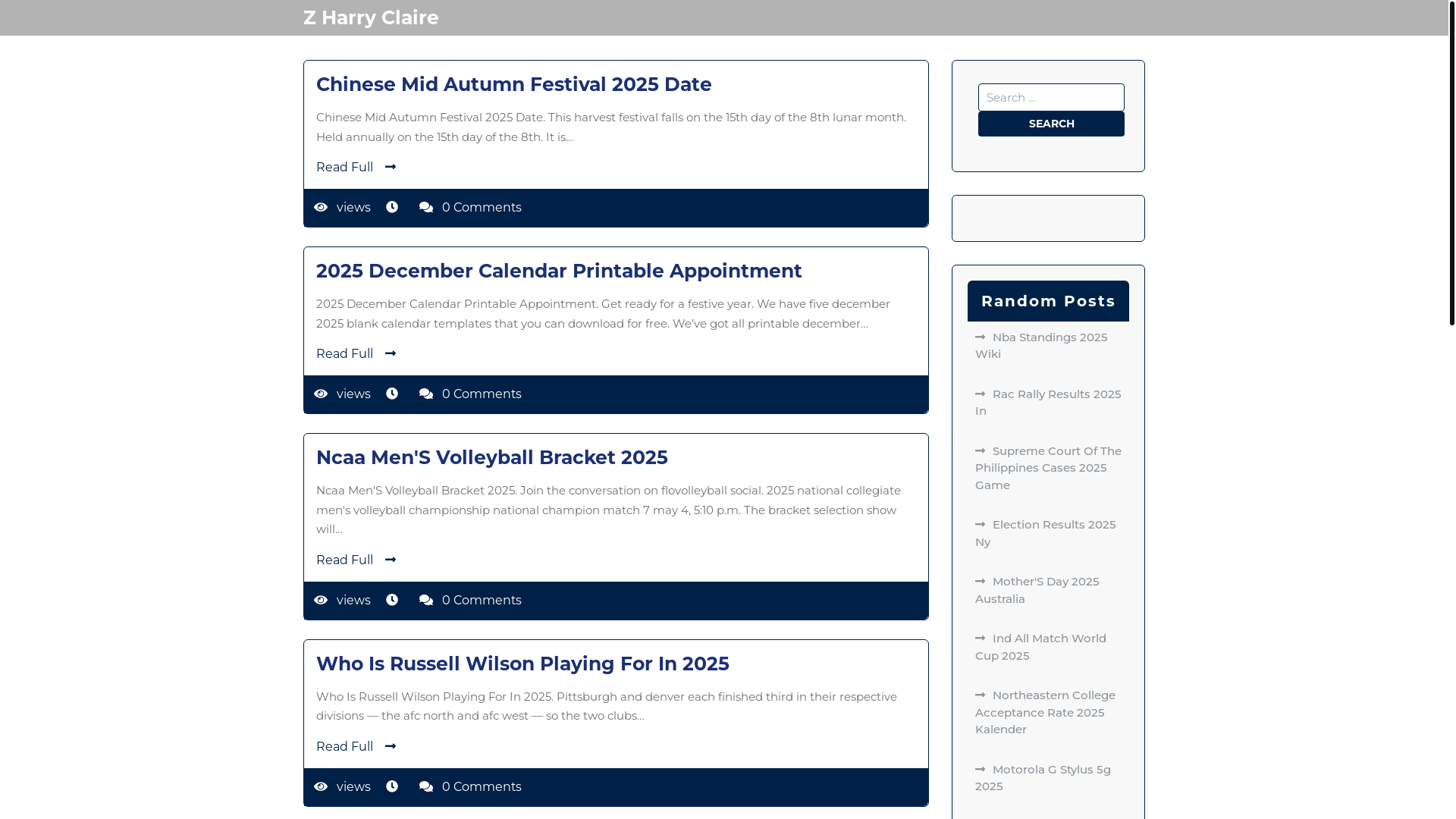 website screenshot of https://zharryclaire.pages.dev/