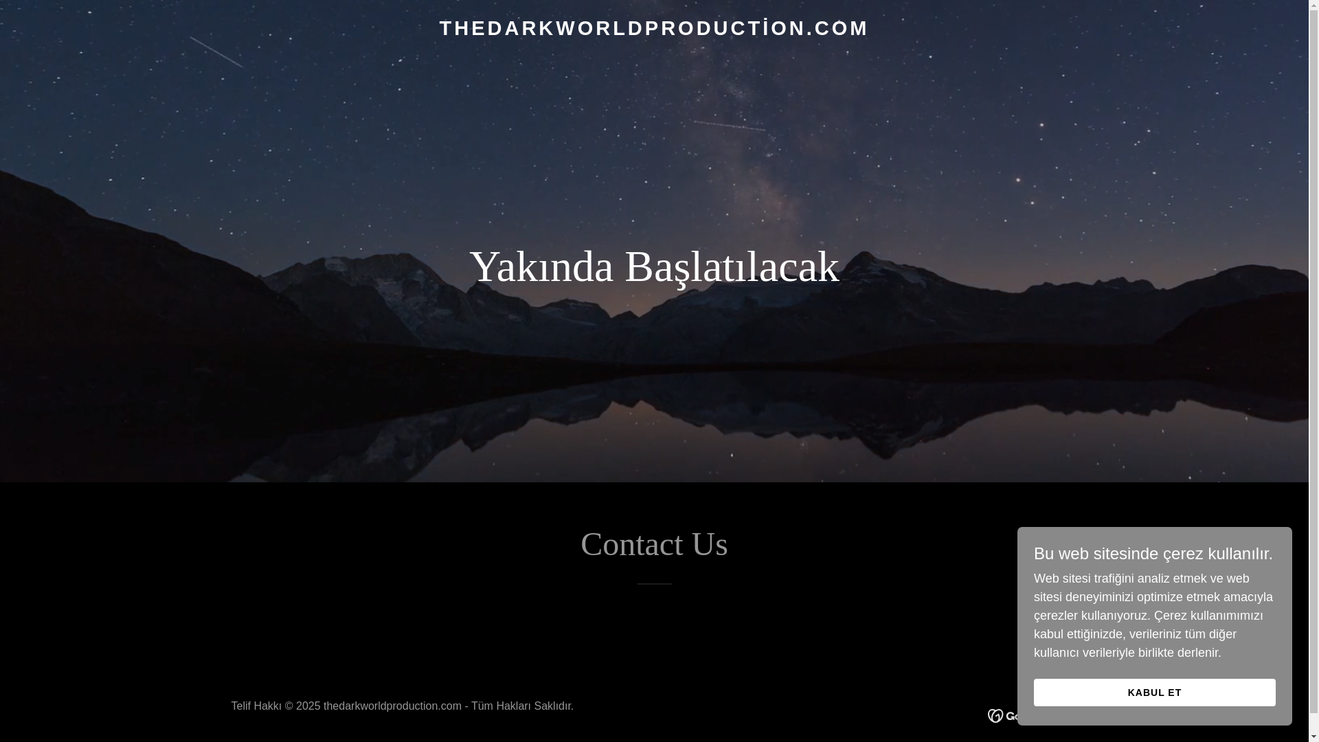 website screenshot of https://thedarkworldproduction.com/