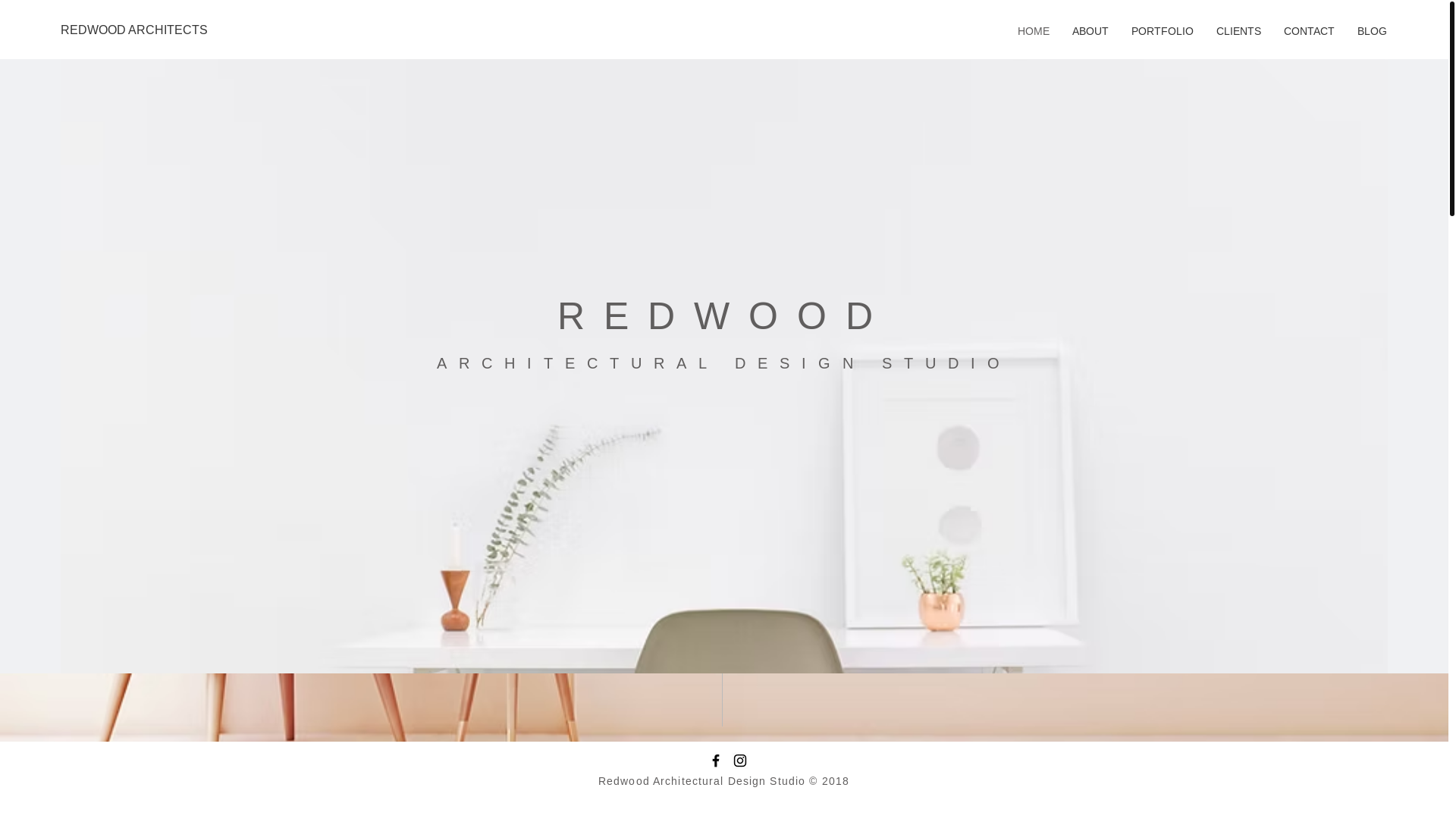 website screenshot of https://redwoodarchitects.net/