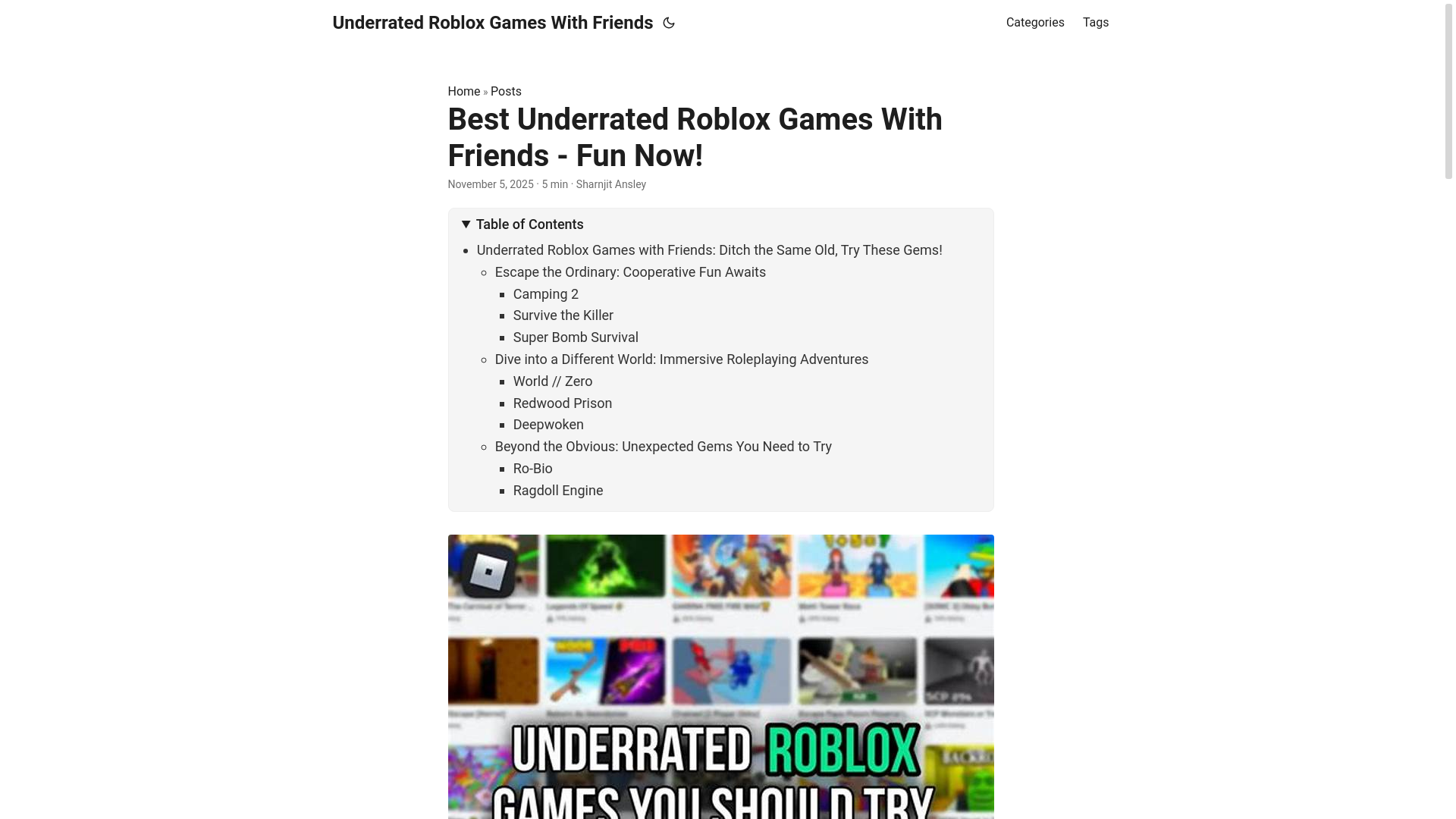 website screenshot of https://underrated-roblox-games-with-friends.pages.dev/