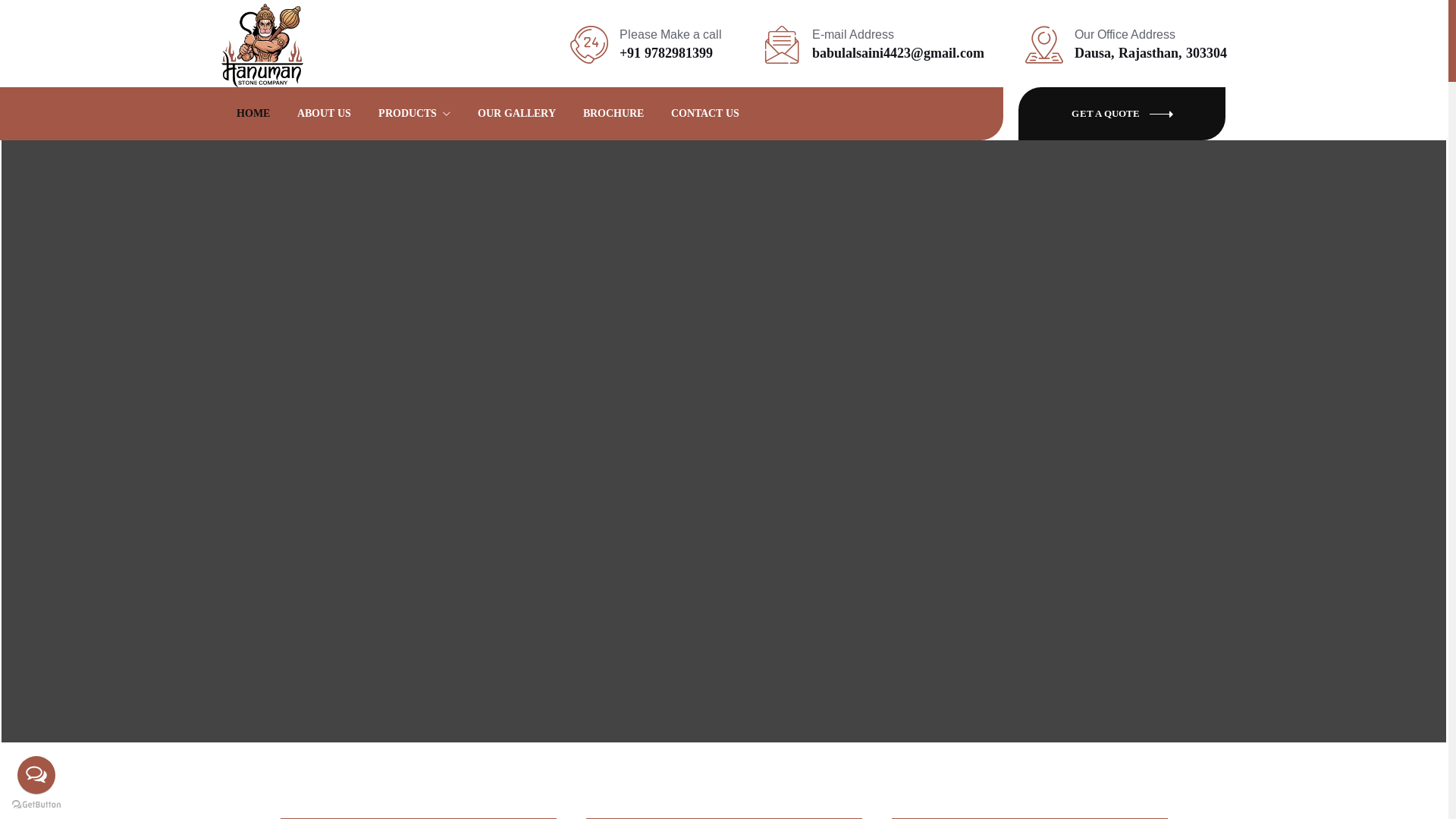 website screenshot of https://hanumanstonecompany.com/