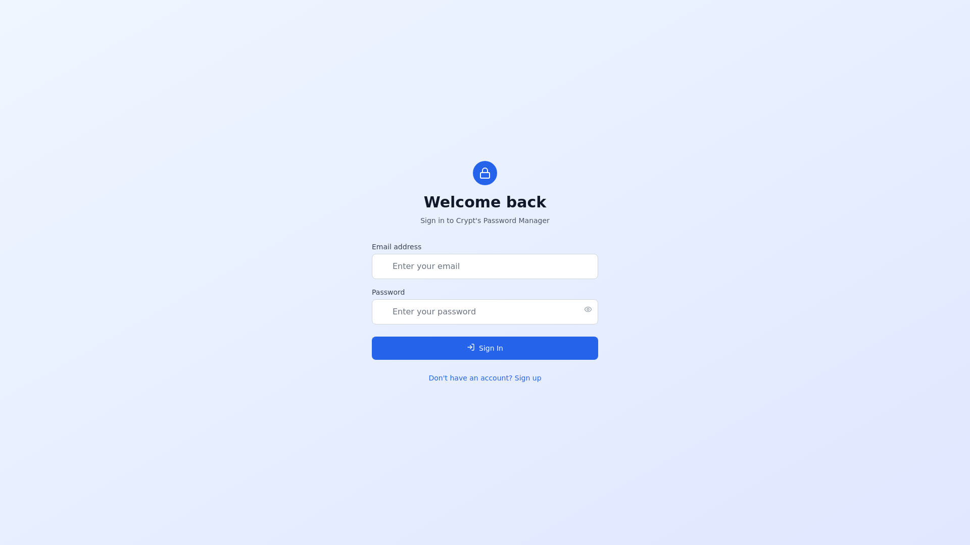 website screenshot of https://passwordmanager-cf3.pages.dev/