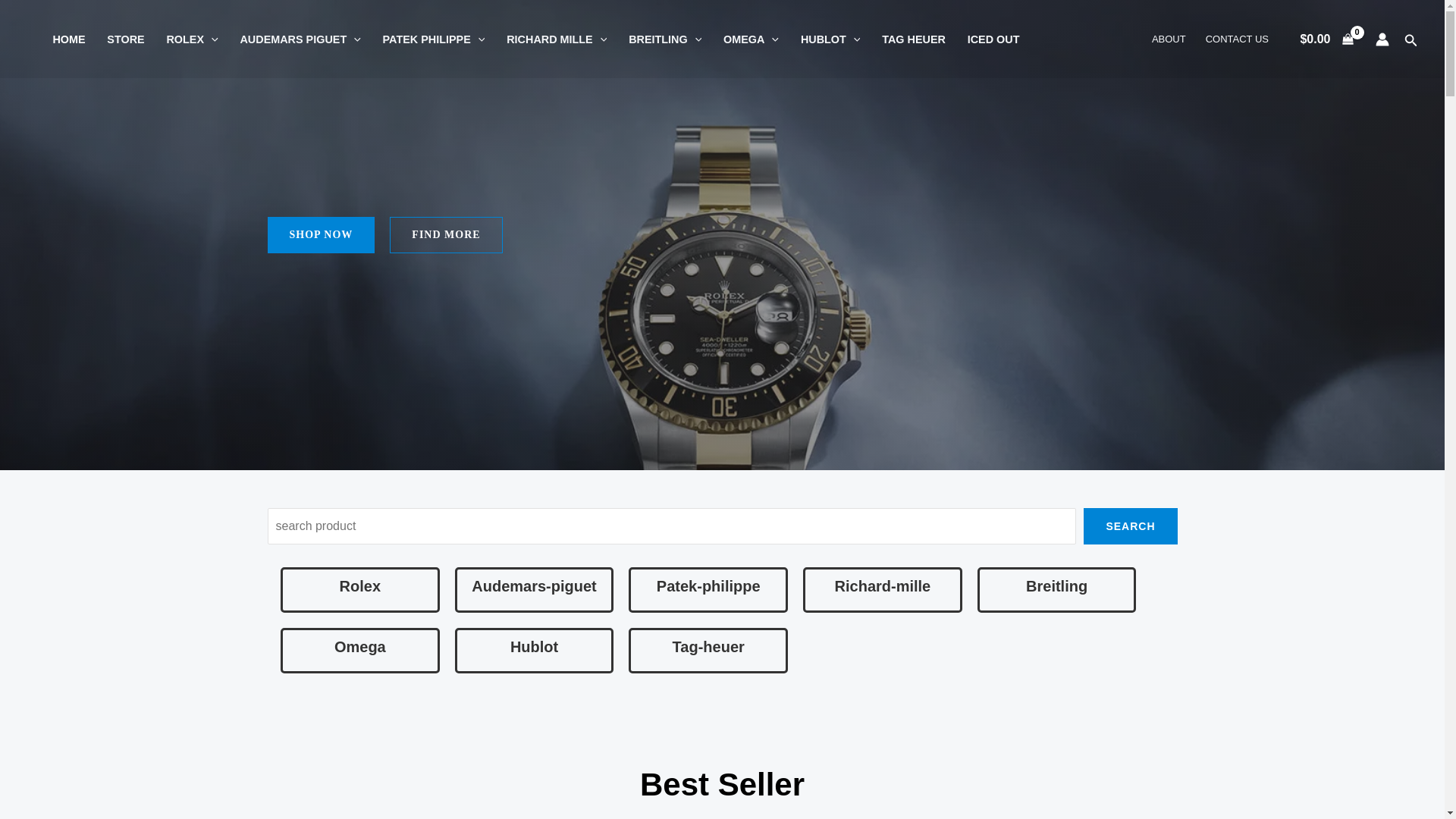 website screenshot of https://gutewatchesstore.com/