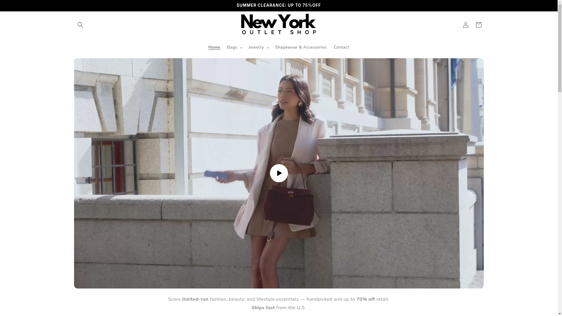 website screenshot of https://theshopny.store/