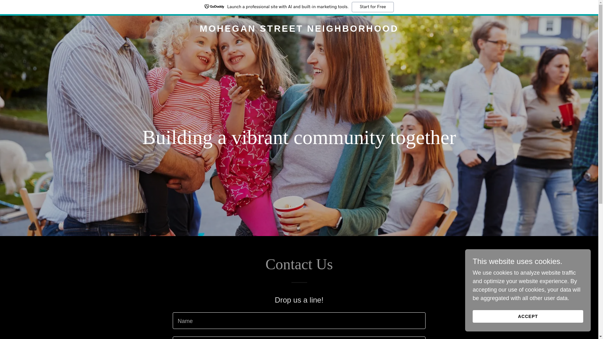 website screenshot of https://moheganstreetneighborhood.com/