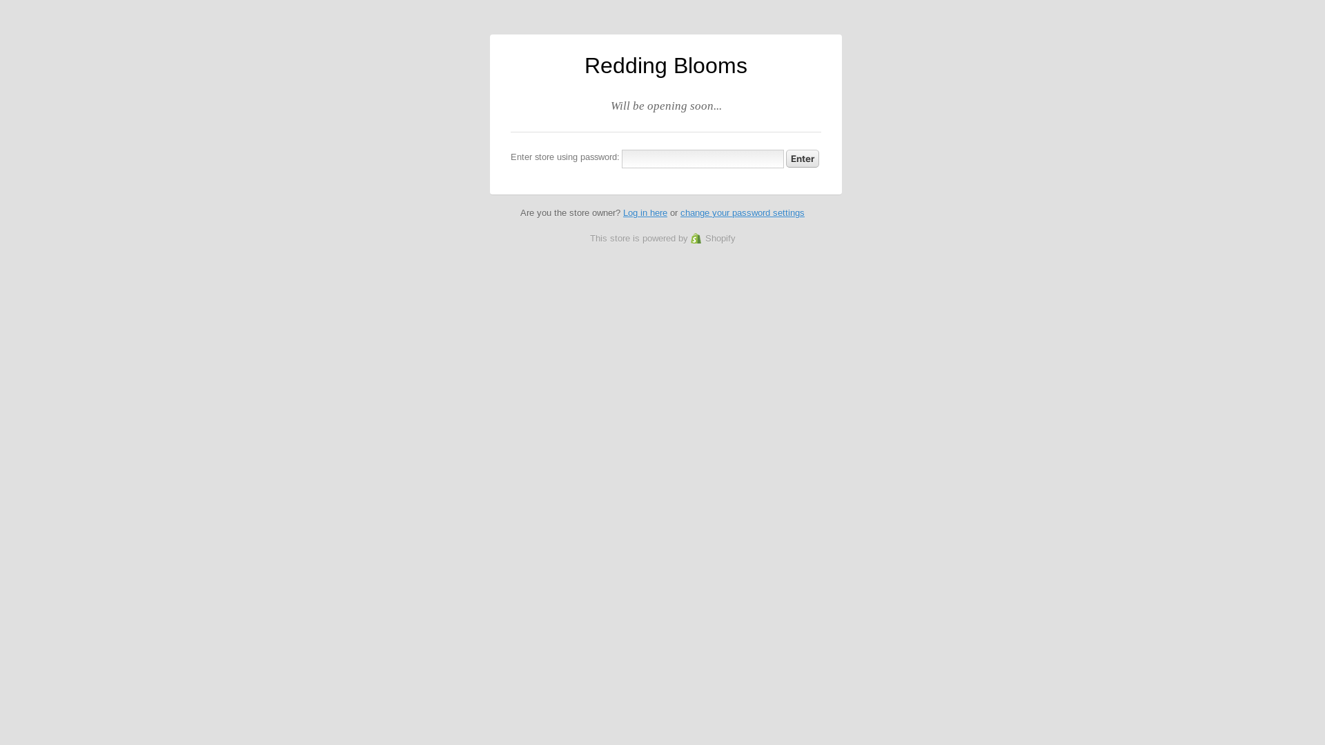 website screenshot of https://reddingblooms.co/