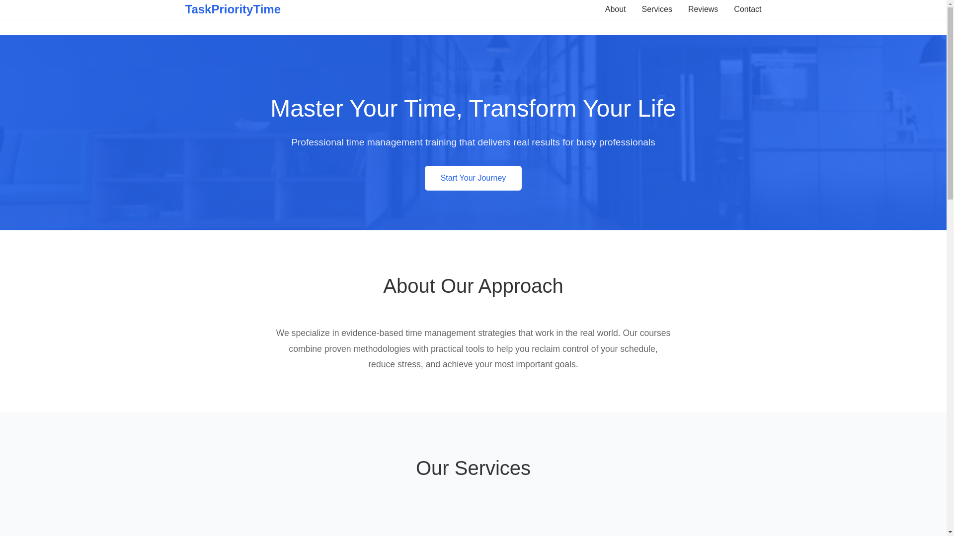website screenshot of https://taskprioritytime.courses/