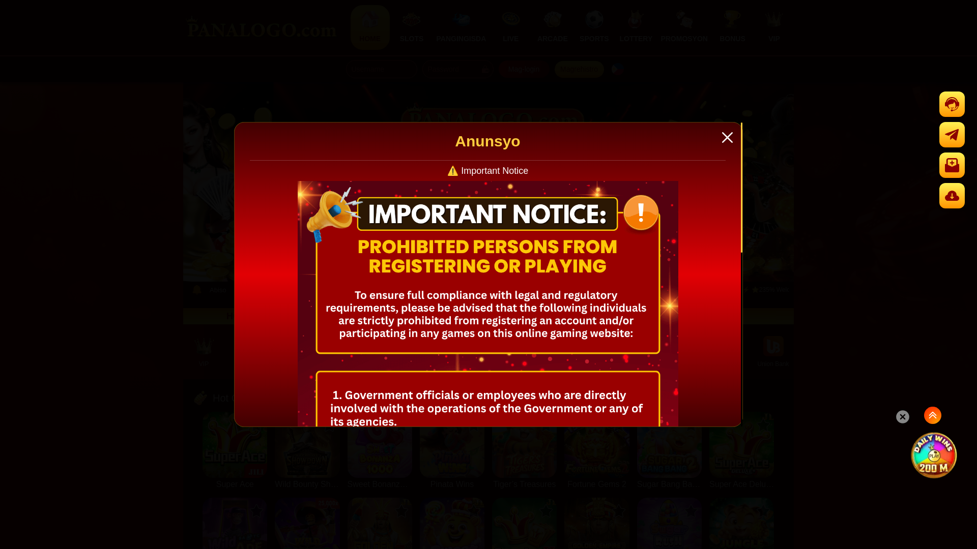 website screenshot of https://18panalogo.cc/