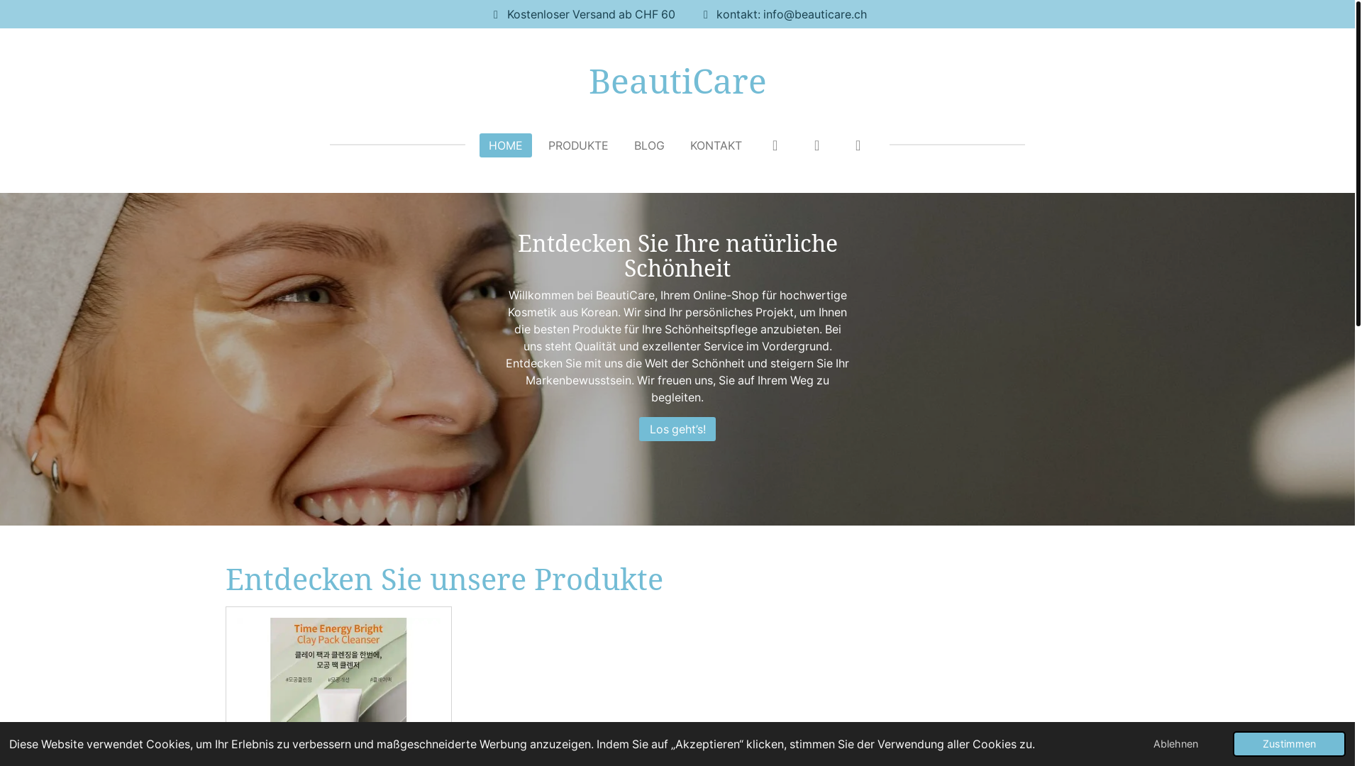 website screenshot of https://beauticare.ch/