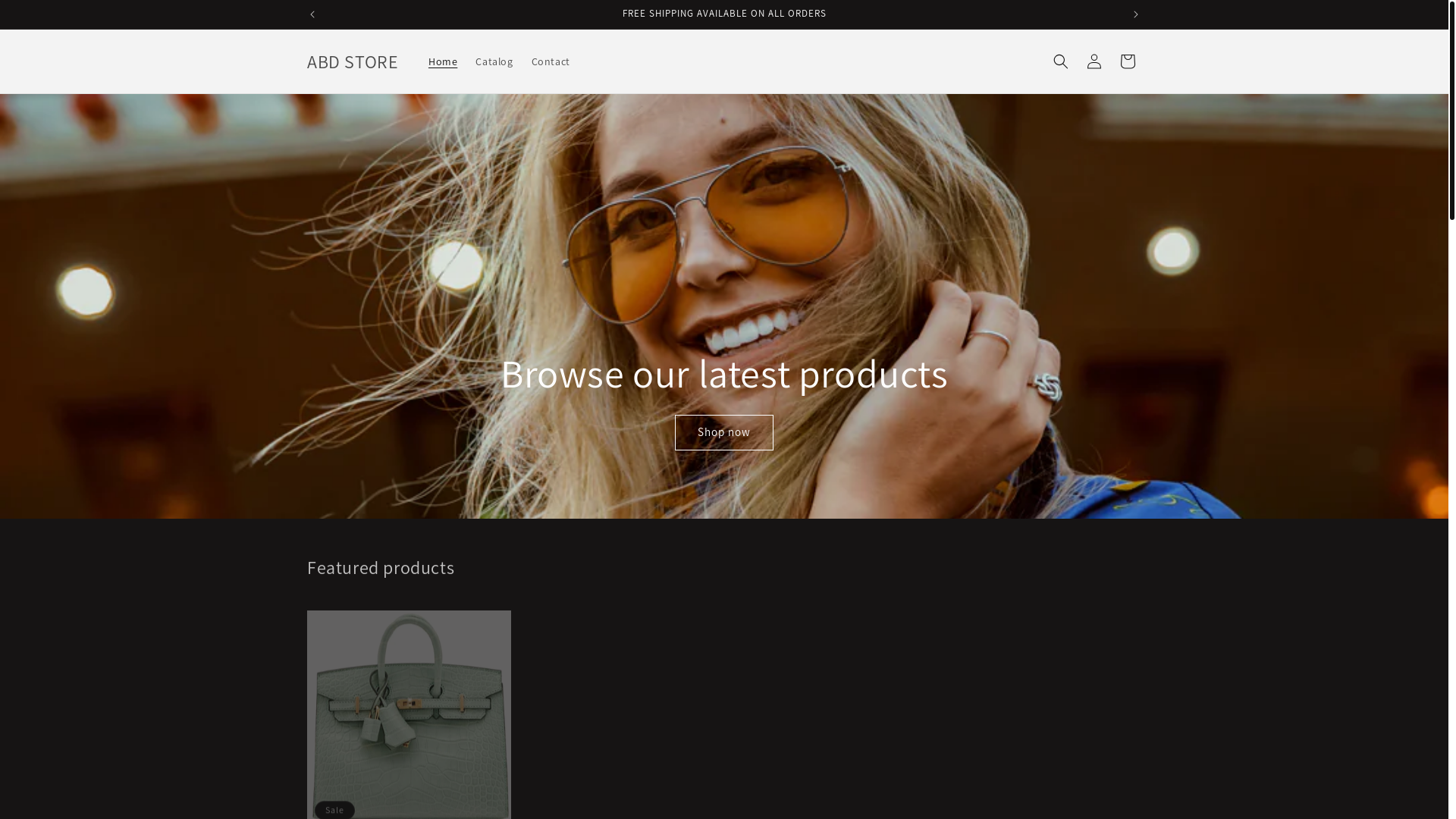 website screenshot of https://abdstore.store/