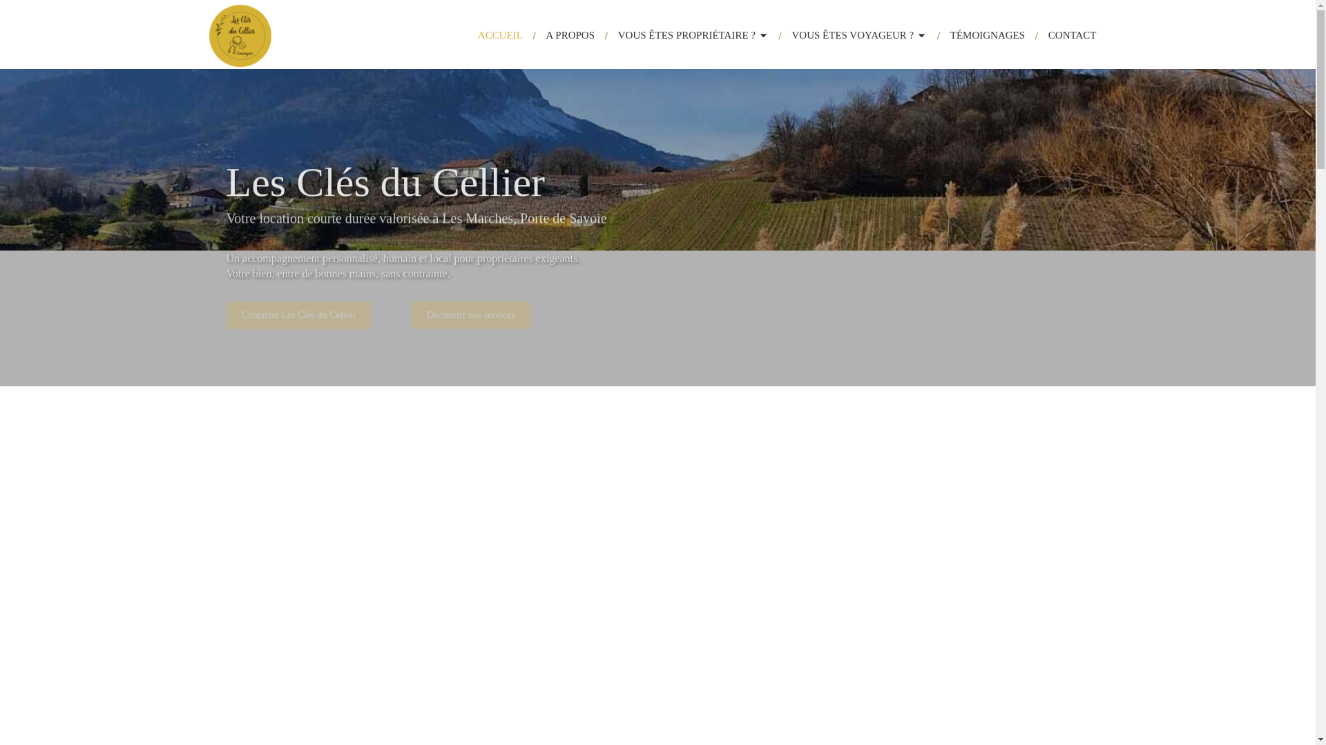 website screenshot of https://lesclesducellier.fr/