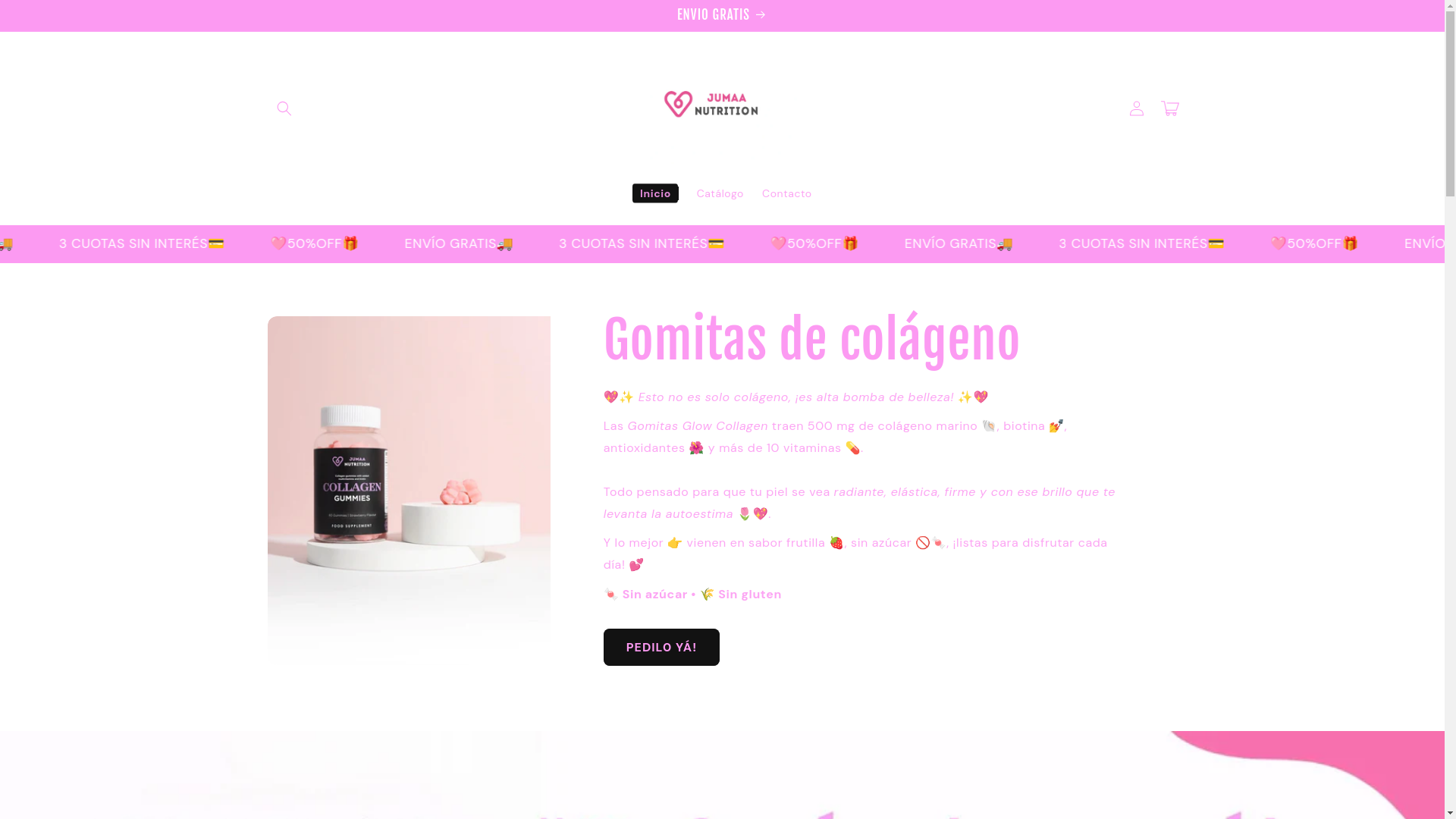 website screenshot of https://jumaanutritionshop.store/