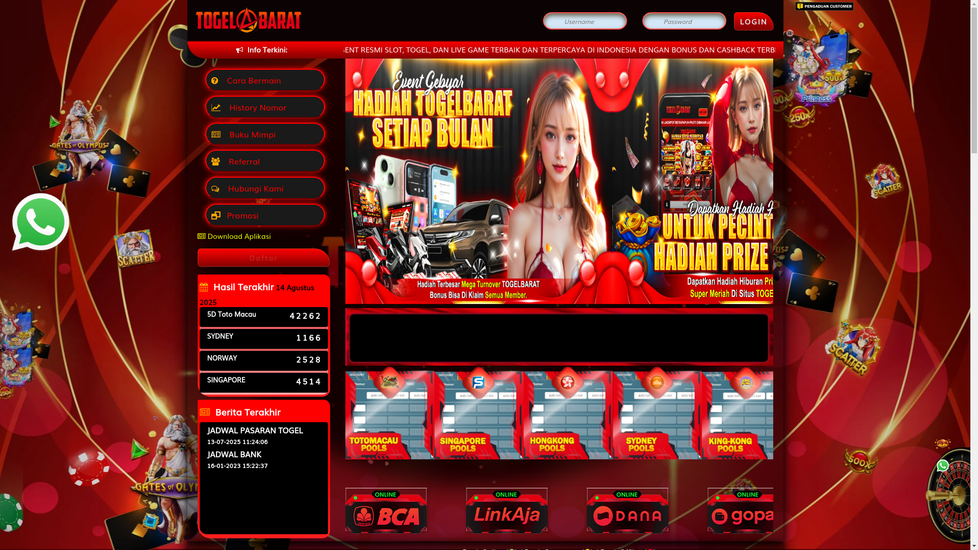 website screenshot of https://baratwarga.com/