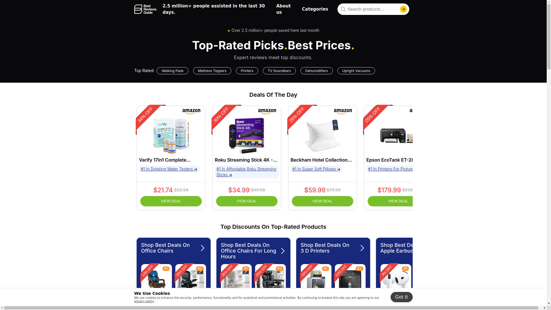 website screenshot of https://gardenbestpicks.com/