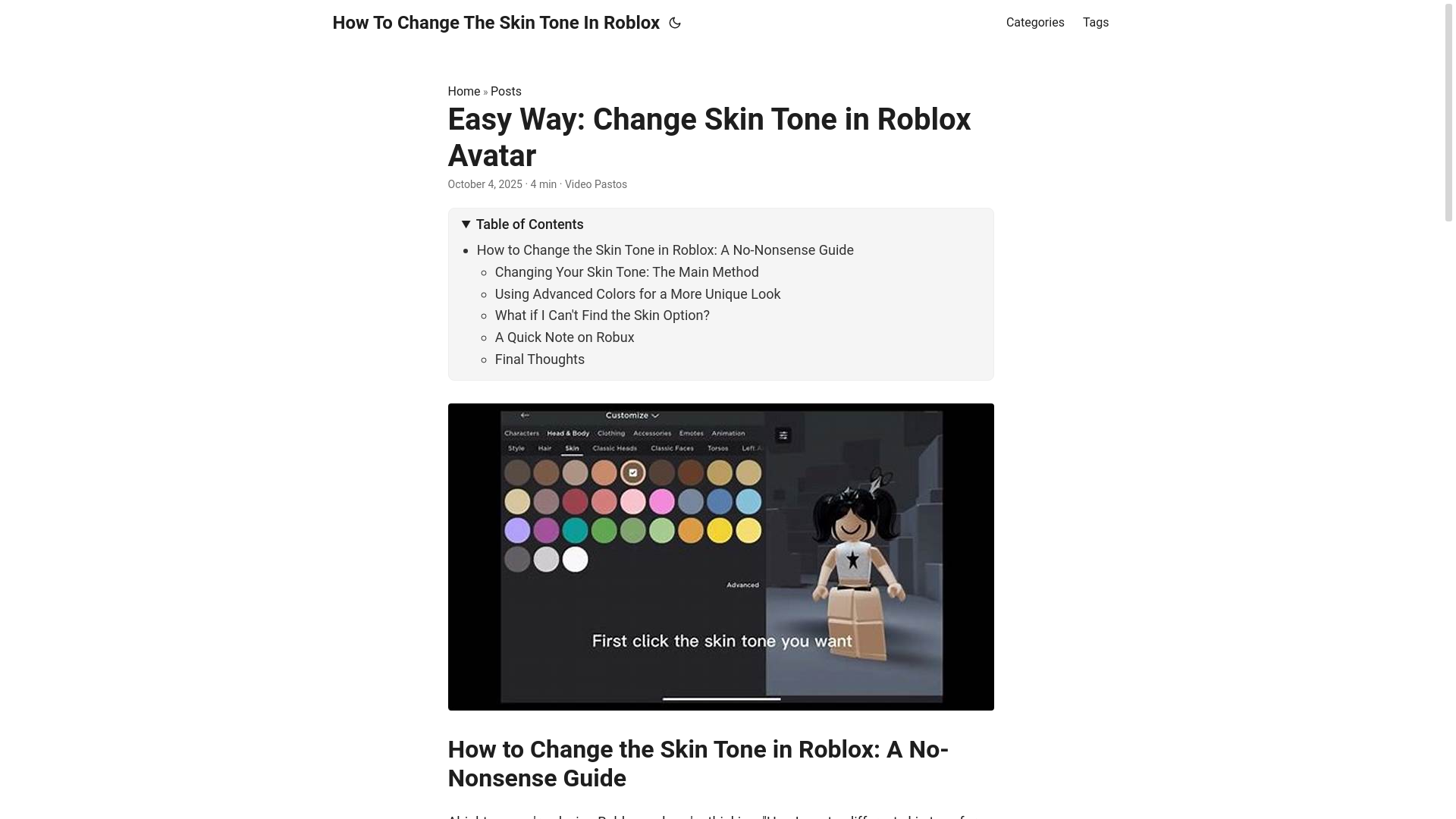 website screenshot of https://how-to-change-the-skin-tone-in-roblox.pages.dev/