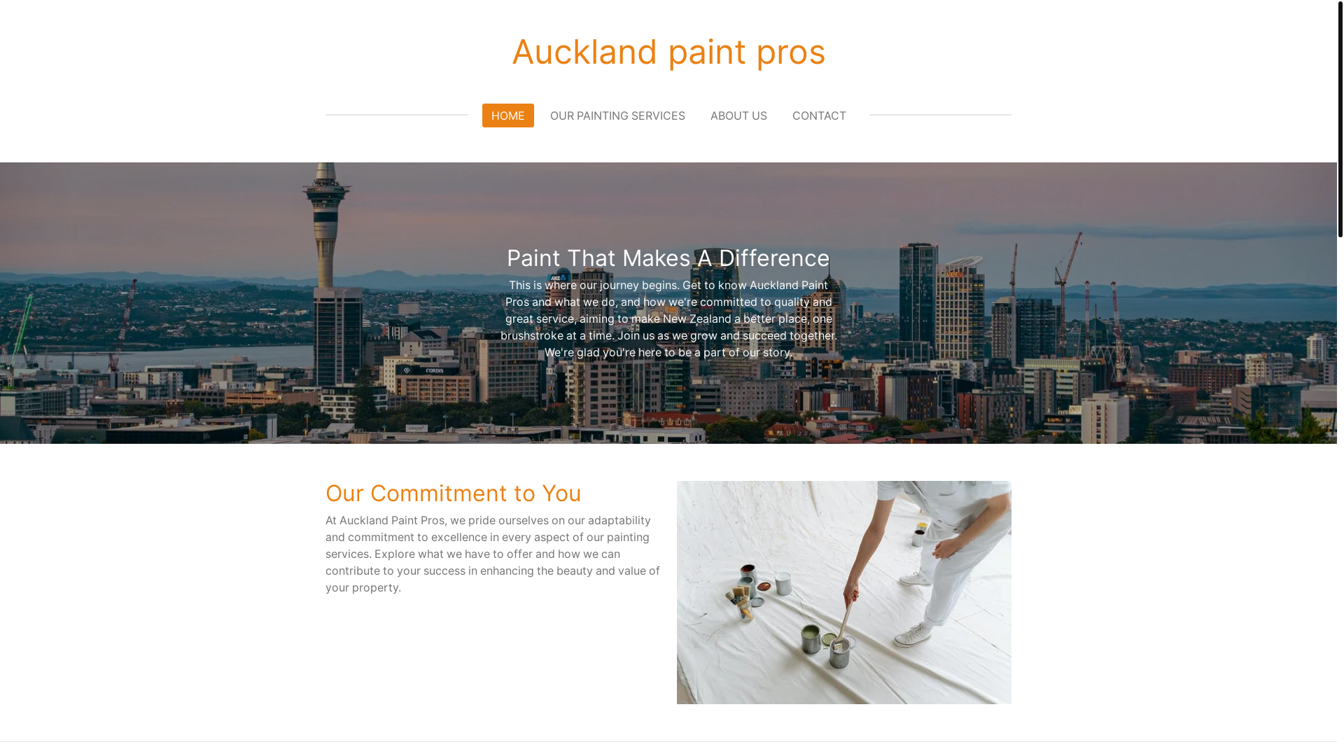 website screenshot of https://aucklandpaintpros.com/