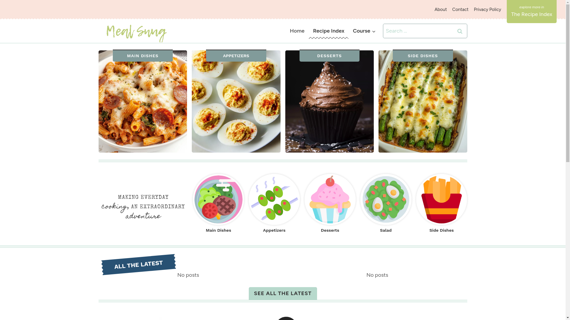 website screenshot of https://mealsnug.com/