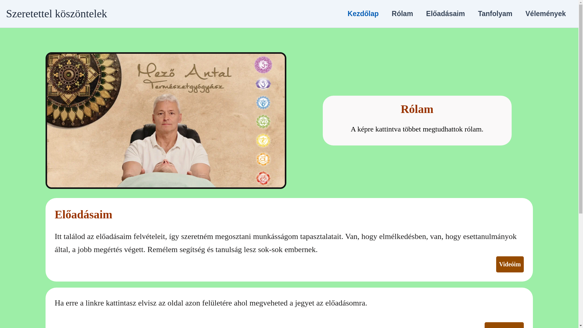 website screenshot of https://mezoantaltermeszetgyogyasz.com/
