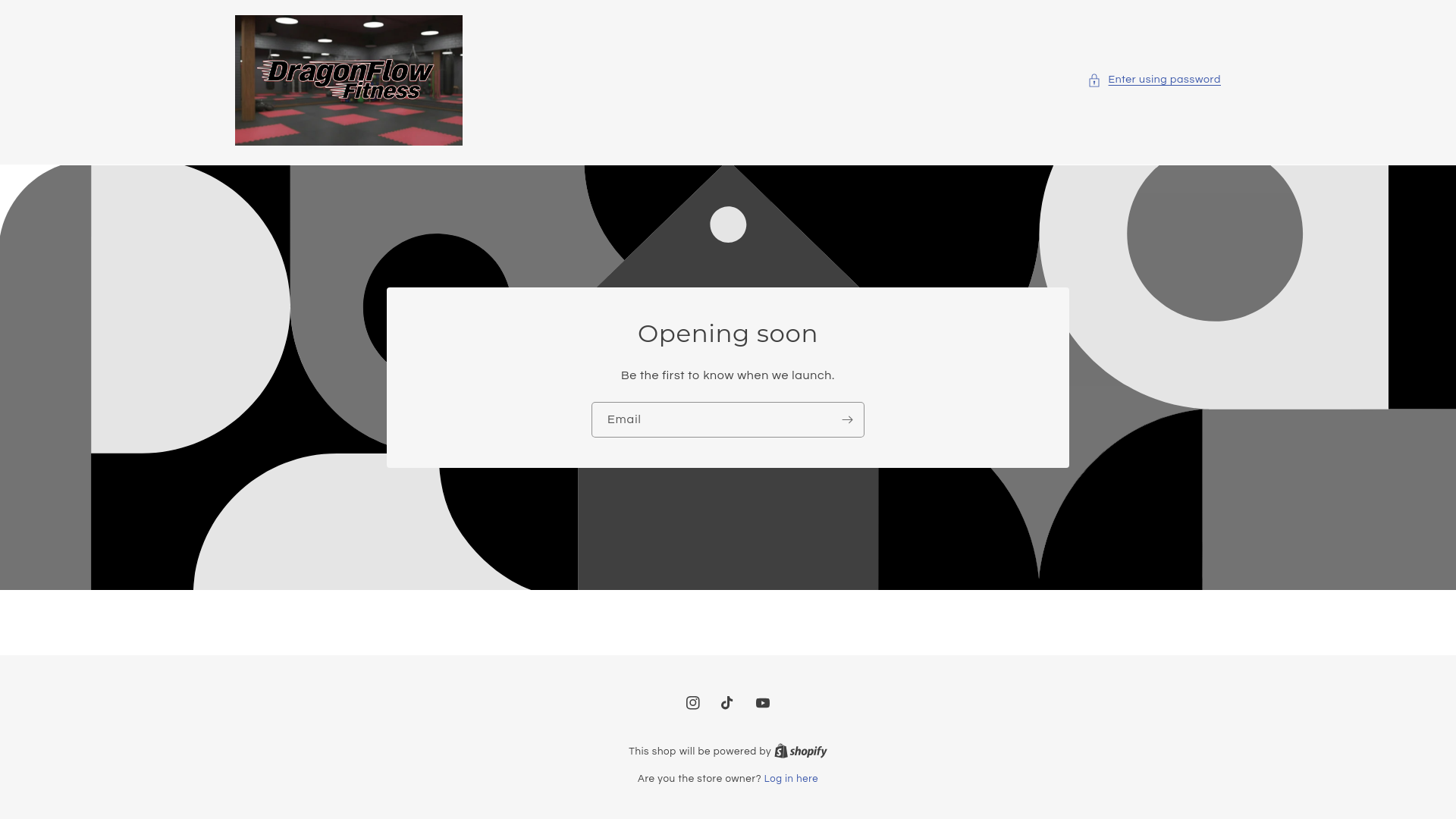 website screenshot of https://dragonflowfitness.store/