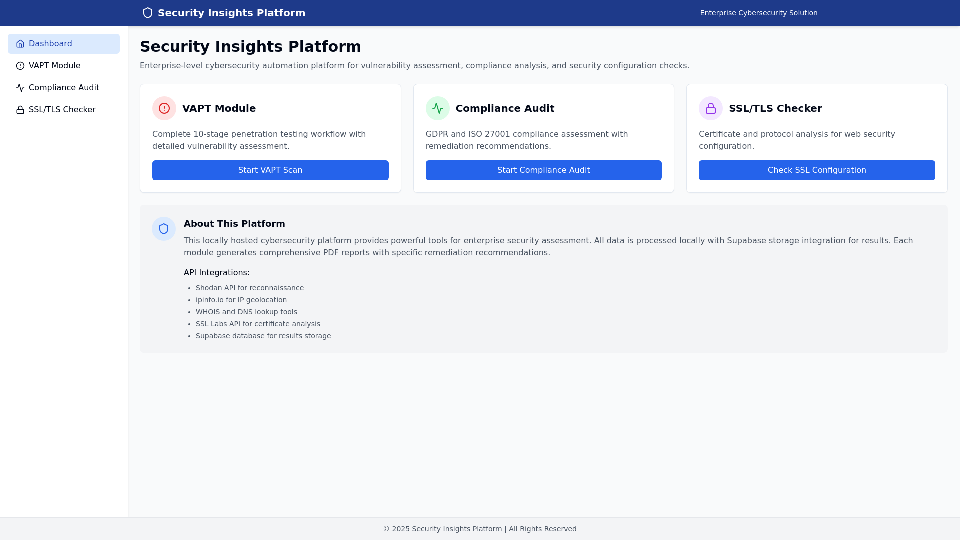 website screenshot of https://security-insights-platform.pages.dev/