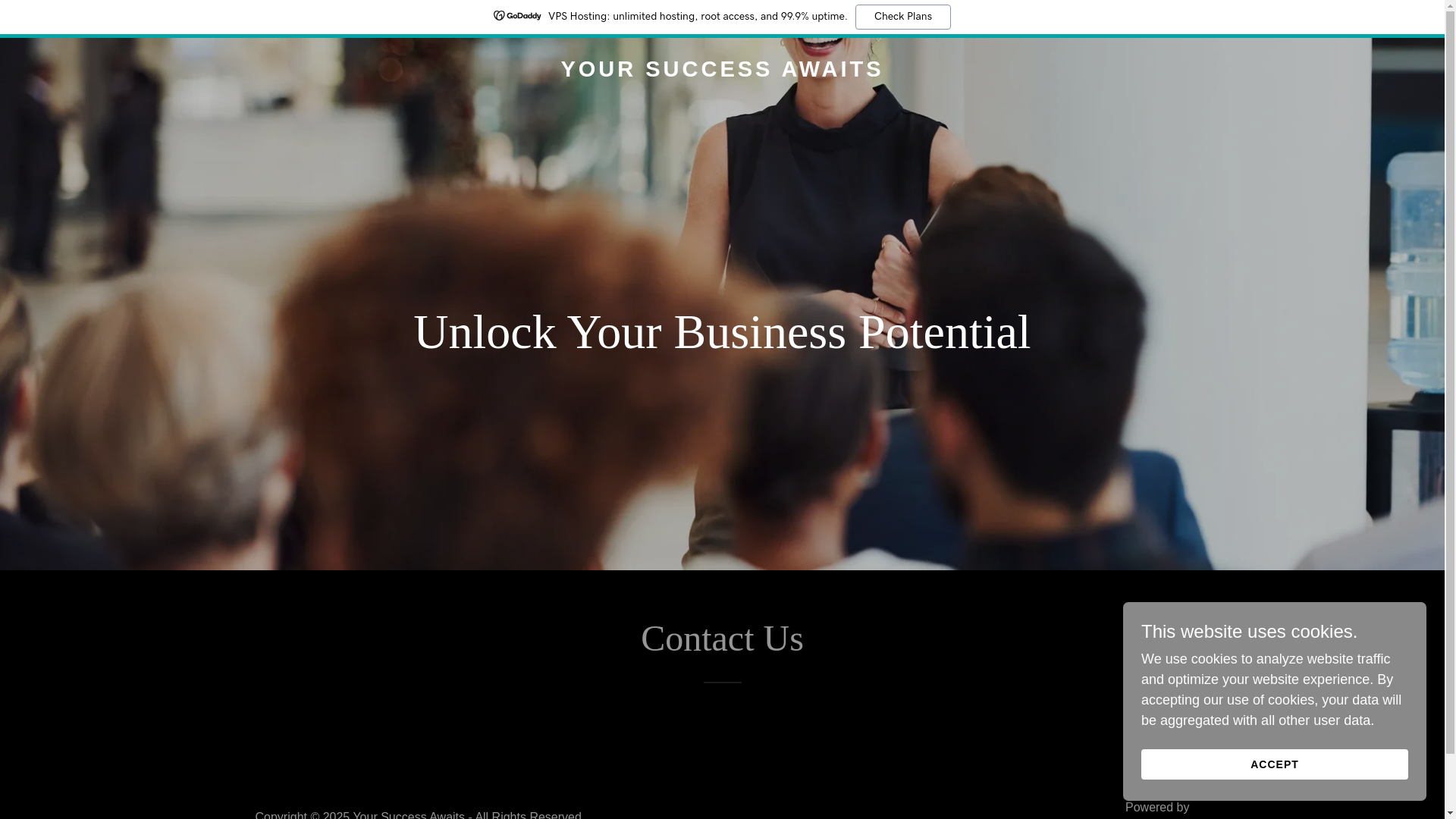 website screenshot of https://your-successawaits.co.za/