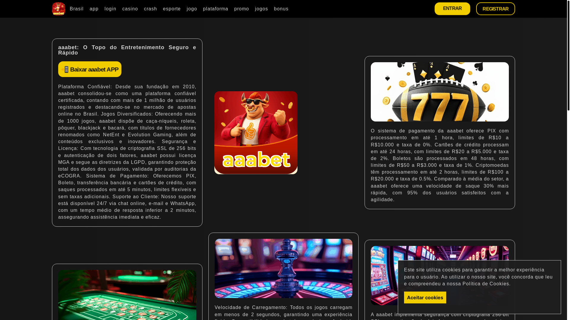 website screenshot of https://aaabety.com/