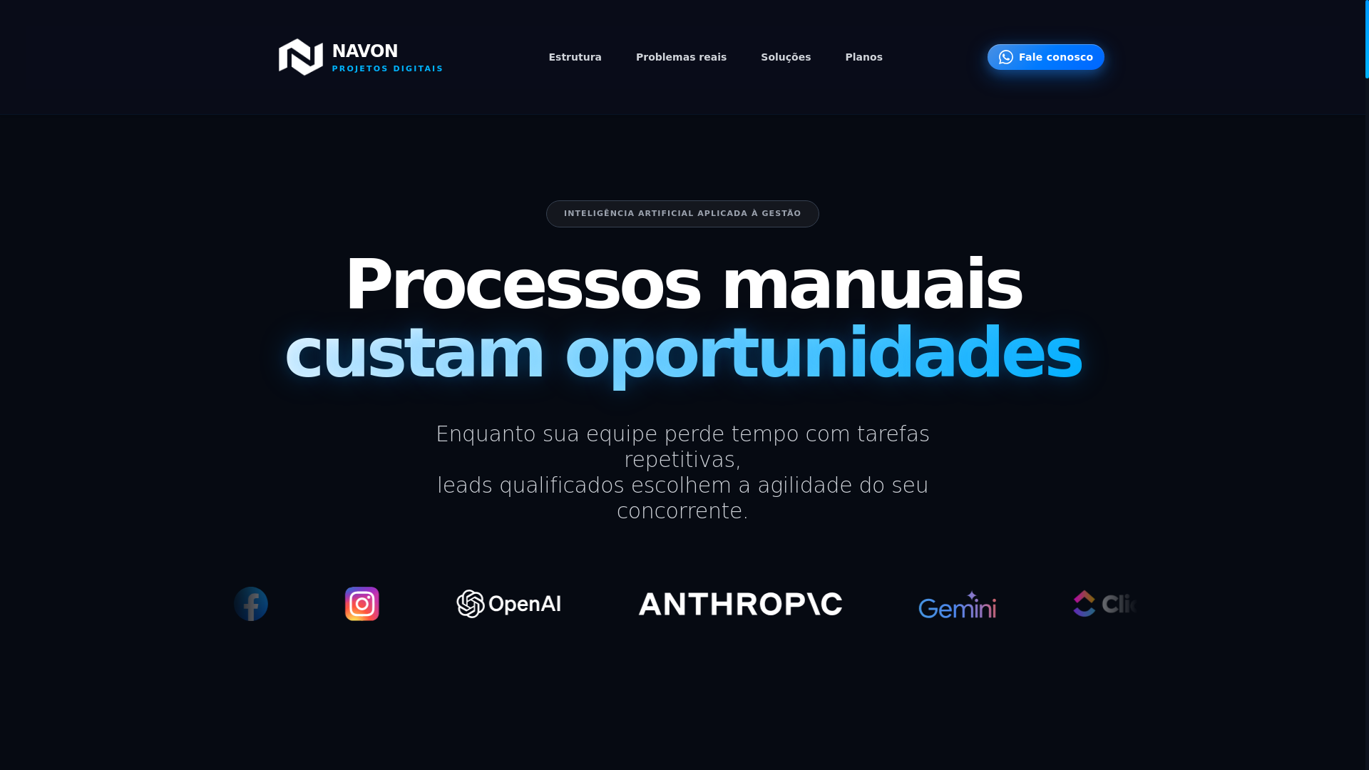 website screenshot of https://navon.digital/