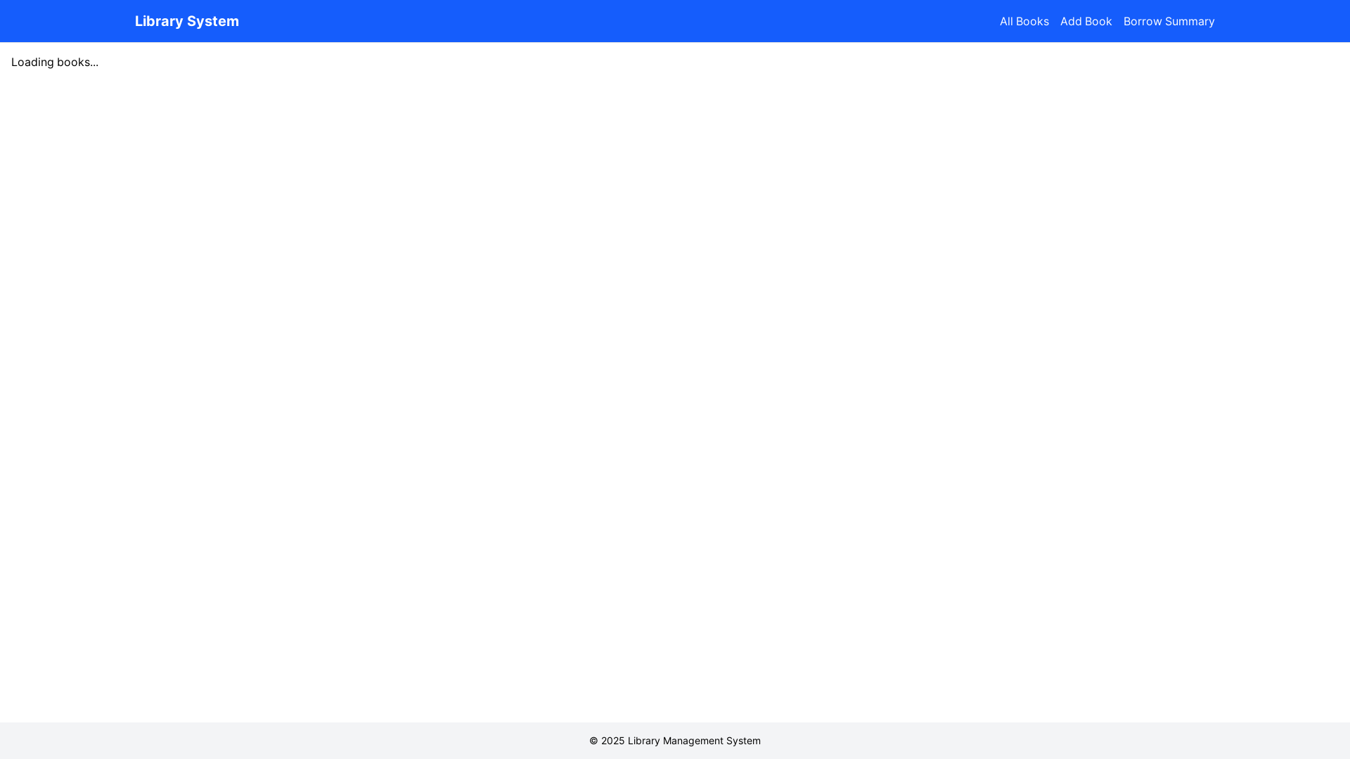 website screenshot of https://library-management-frontend.pages.dev/