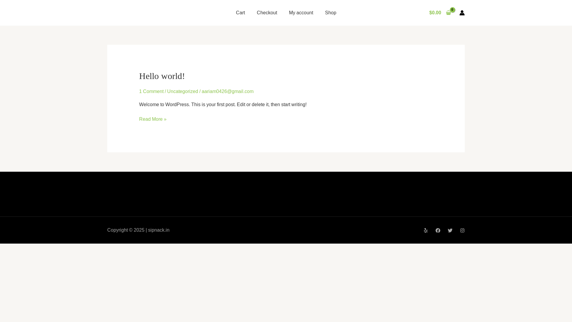 website screenshot of https://sipnack.in/