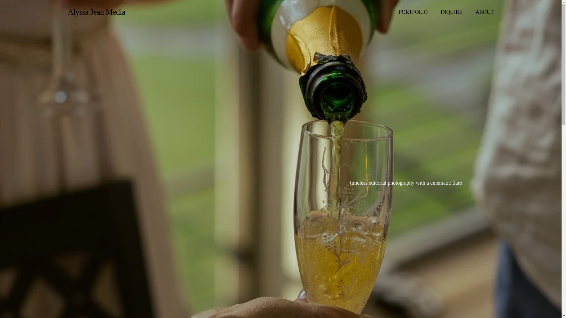 website screenshot of https://alyssajeanmedia.com/