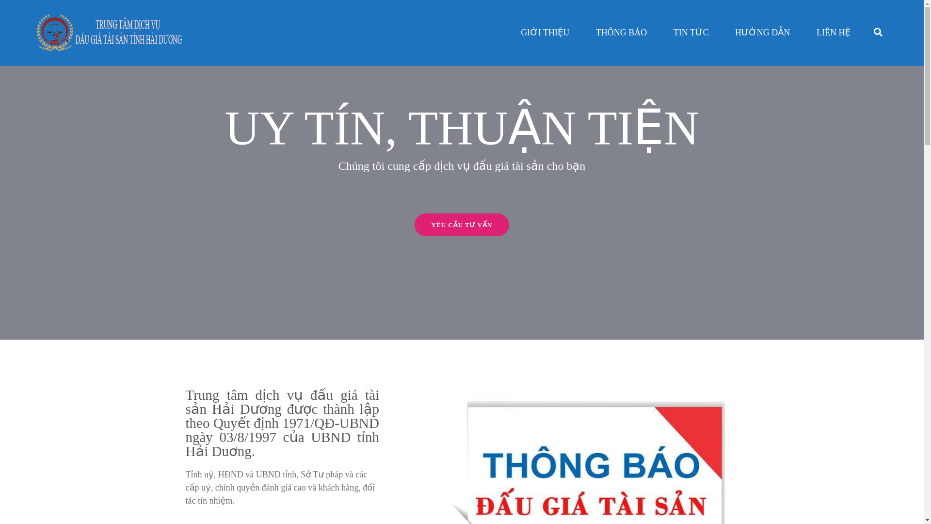 website screenshot of https://daugiaso2haiphong.com.vn/