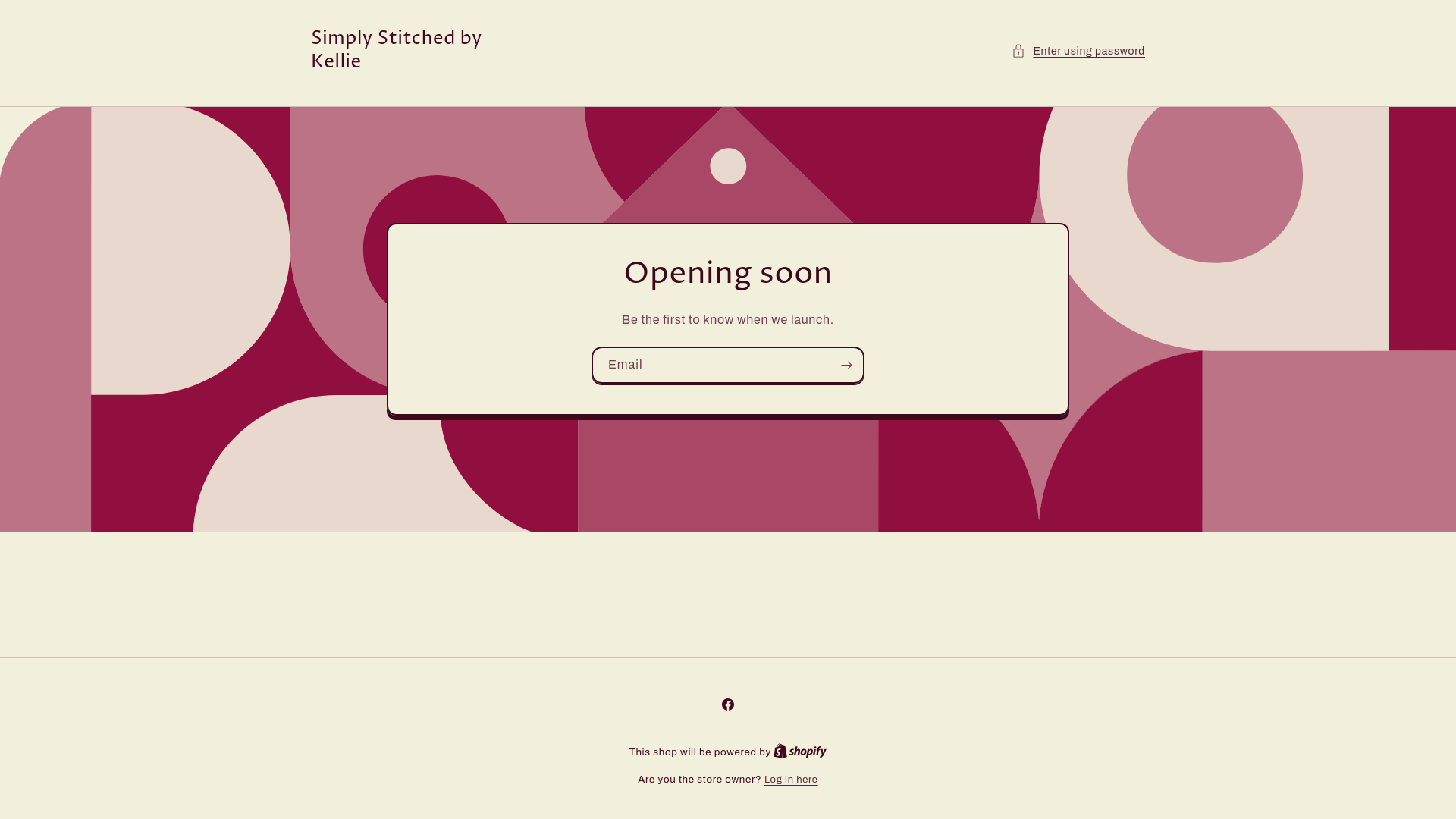 website screenshot of https://simplystitchedbykellie.com/