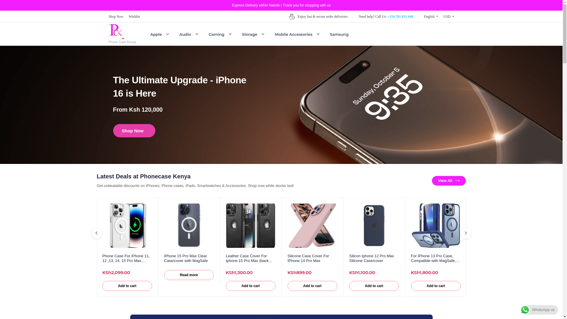 website screenshot of https://phonecasekenya.co.ke/