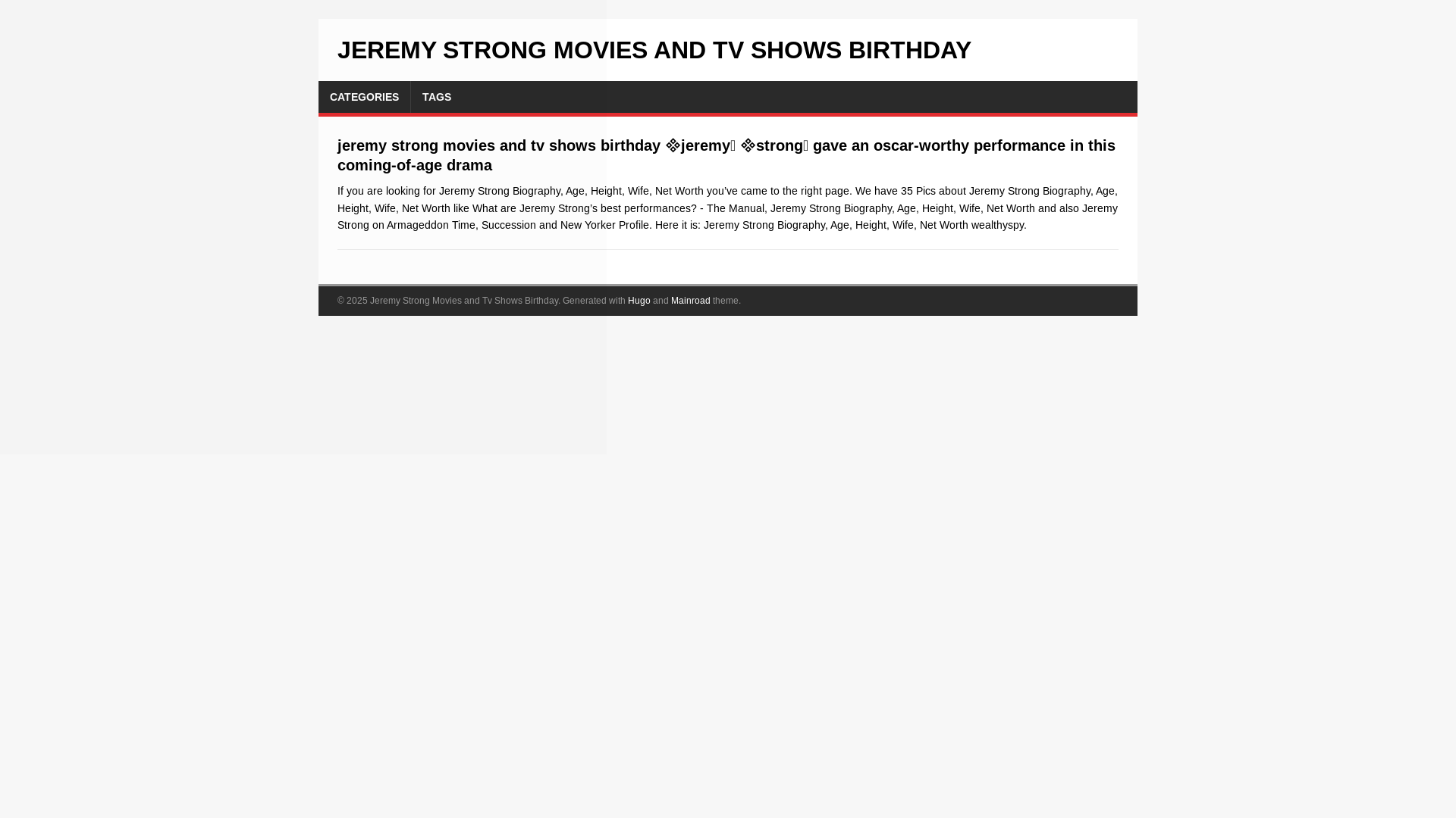 website screenshot of https://jeremy-strong-movies-and-tv-shows-birthday.pages.dev/