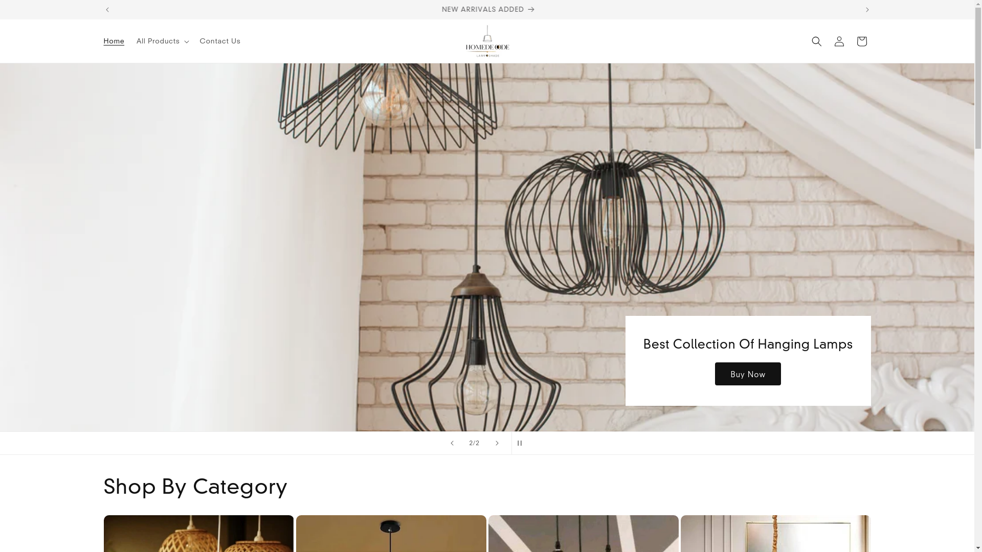 website screenshot of https://homedecode.shop/