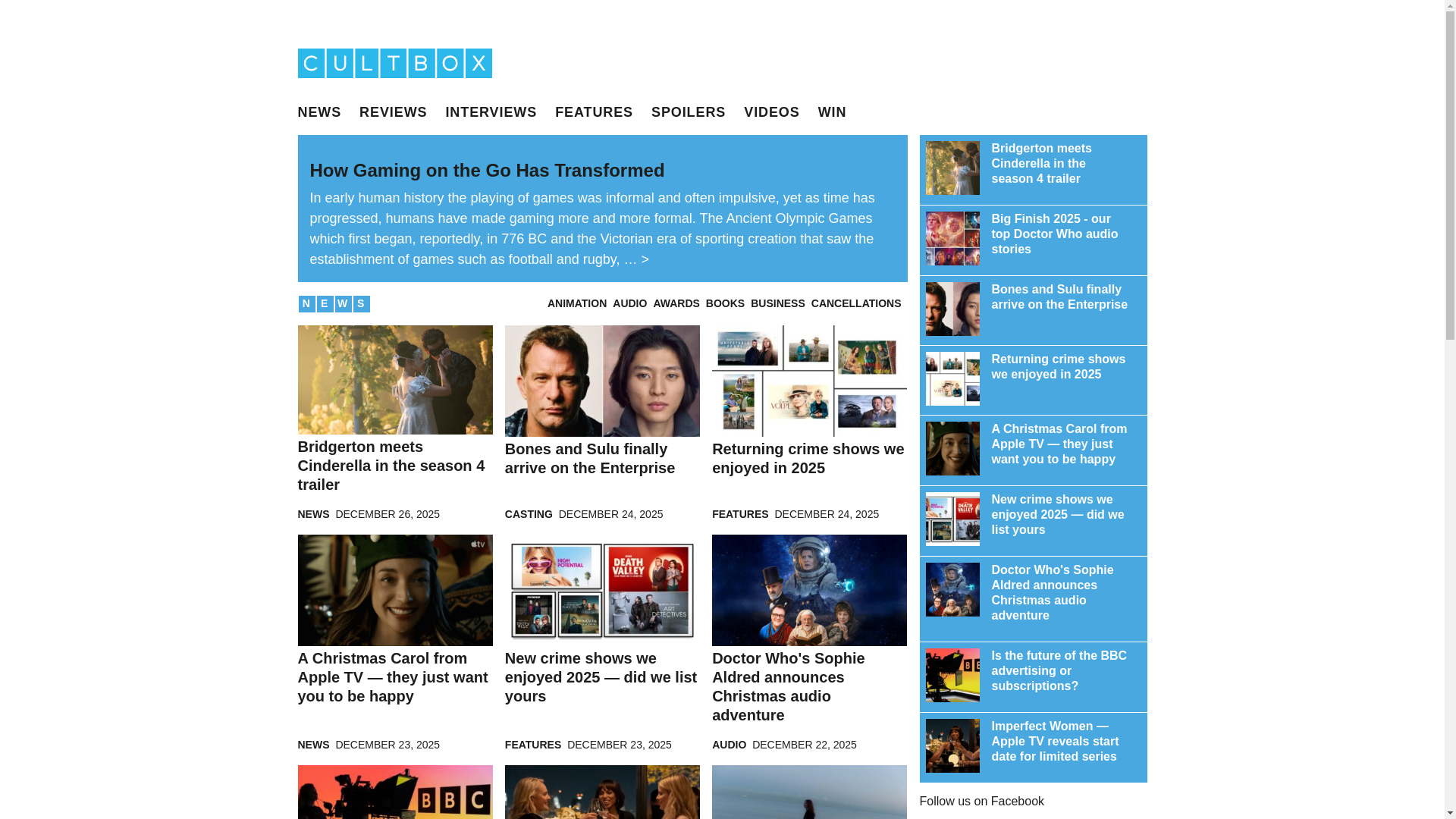 website screenshot of https://cultbox.co.uk/