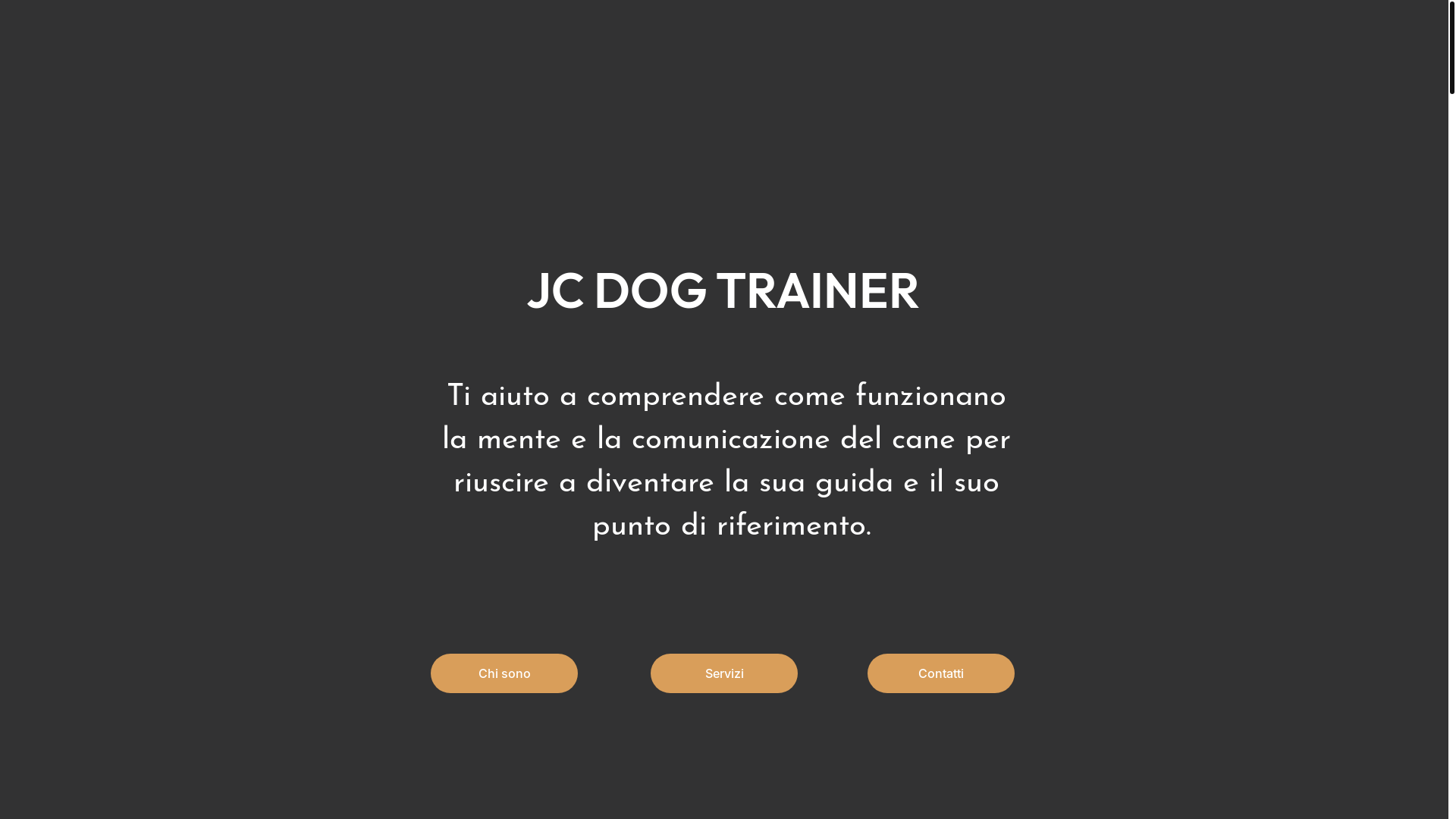 website screenshot of https://jcdogtrainer.it/