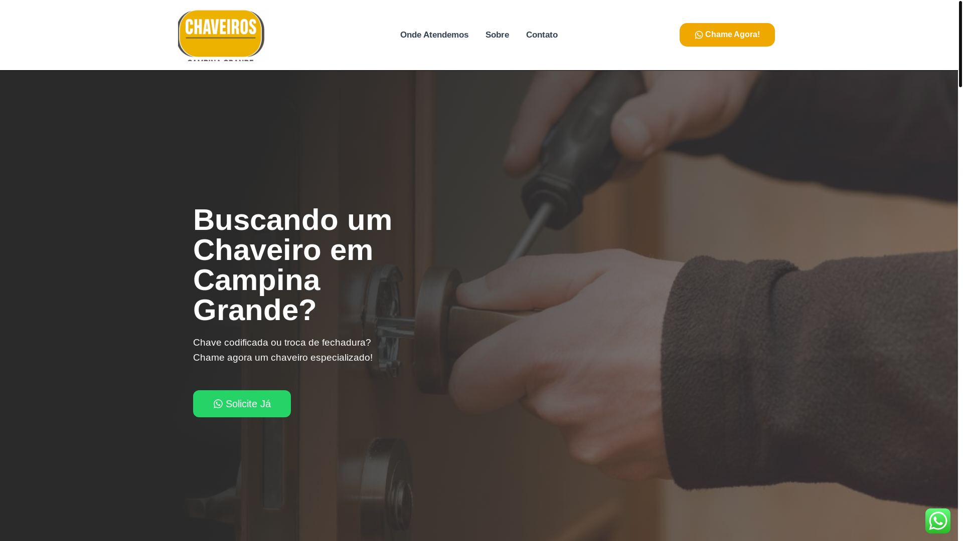 website screenshot of https://chaveiroemcampinagrande.com.br/