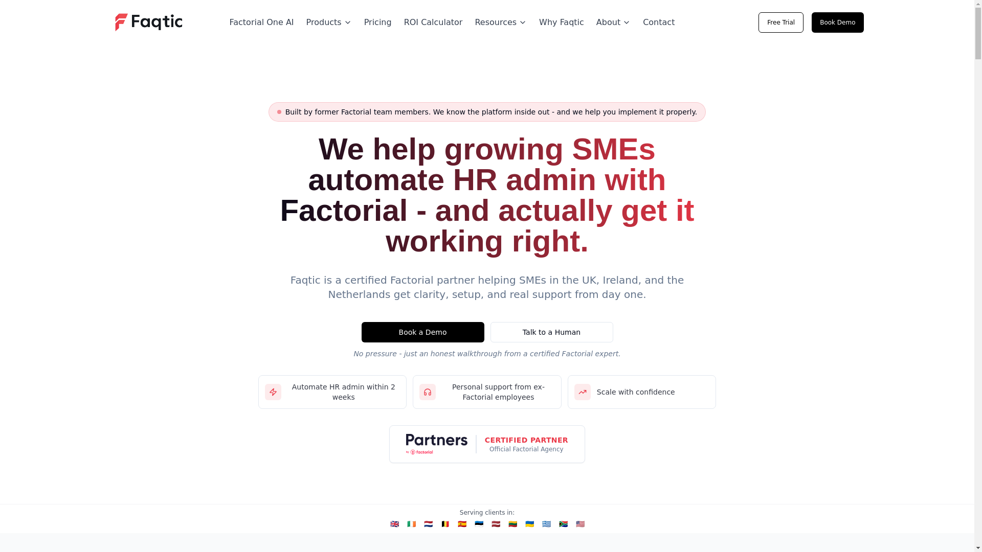 website screenshot of https://faqtichrtechnology.com/