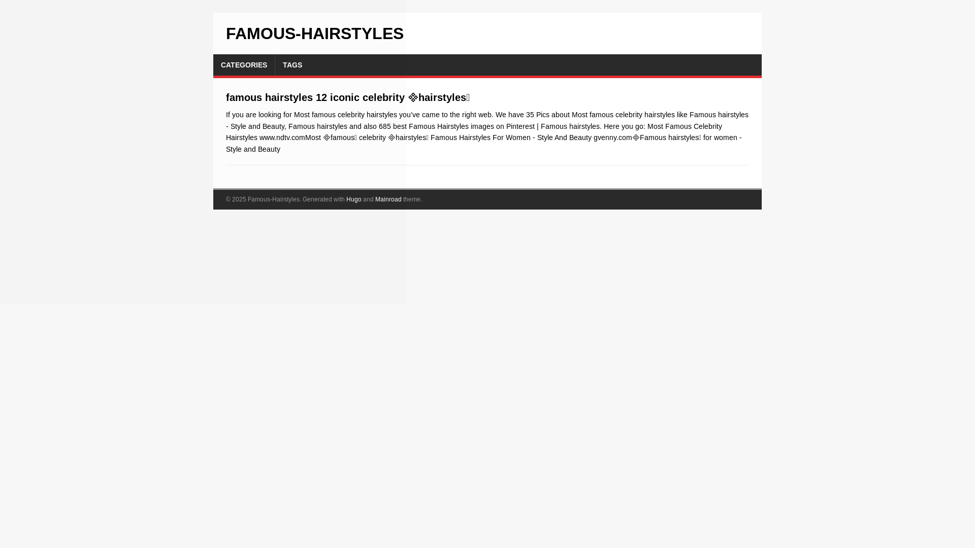 website screenshot of https://famous-hairstyles.pages.dev/