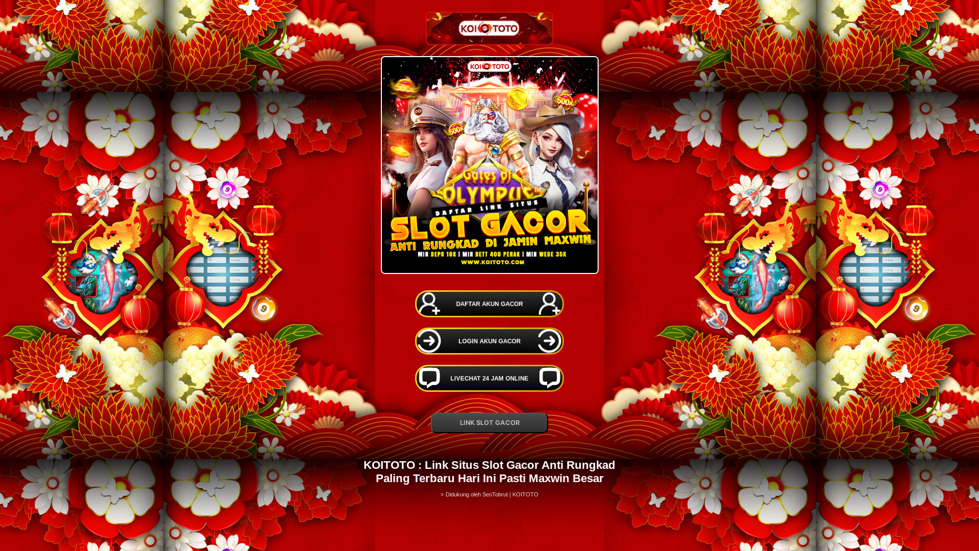 website screenshot of https://koitoto-x-slot-gacor-hari-ini.pages.dev/