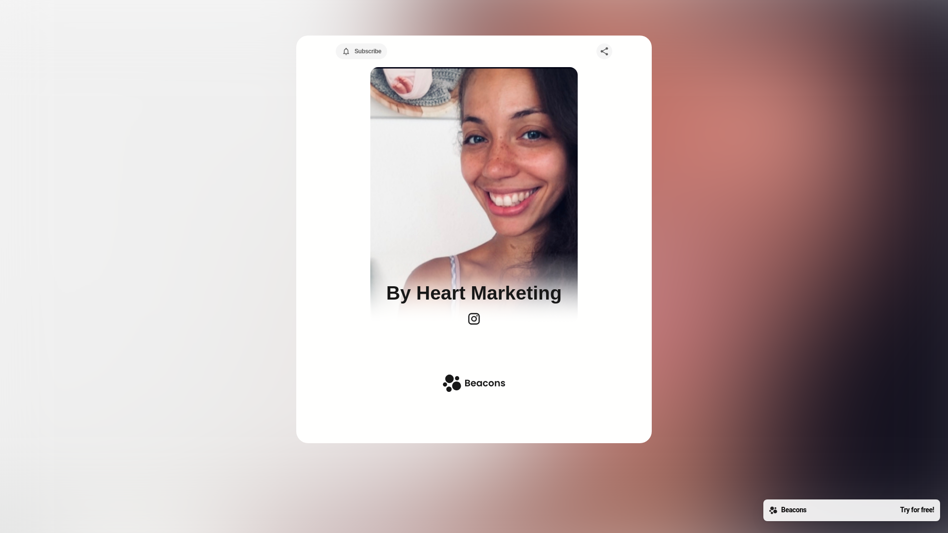 website screenshot of https://byheartmarketing.com/