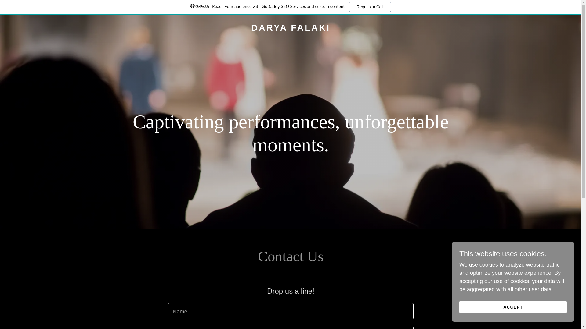 website screenshot of https://daryafalaki.com/