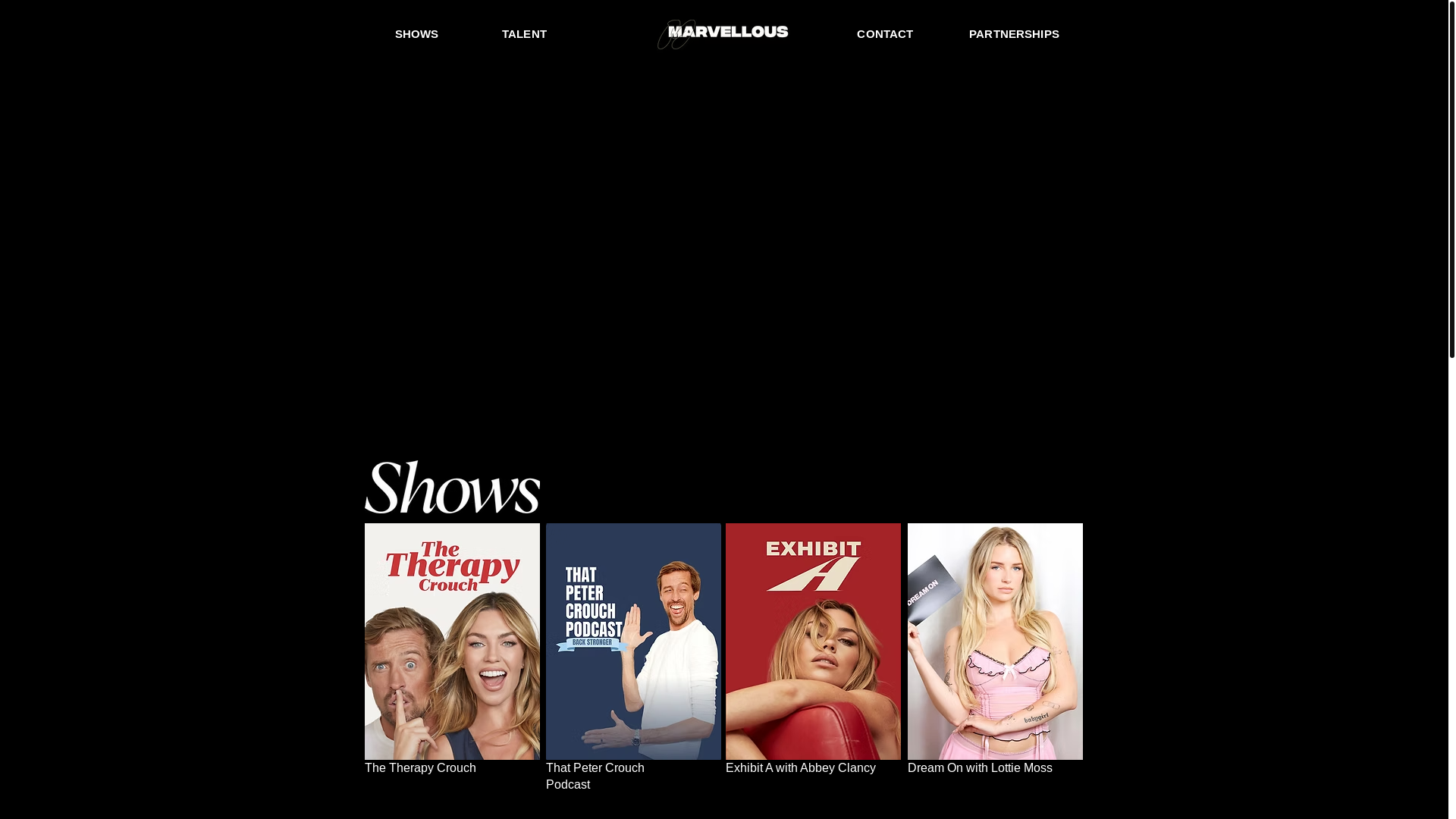website screenshot of https://marvellouscreators.co.uk/
