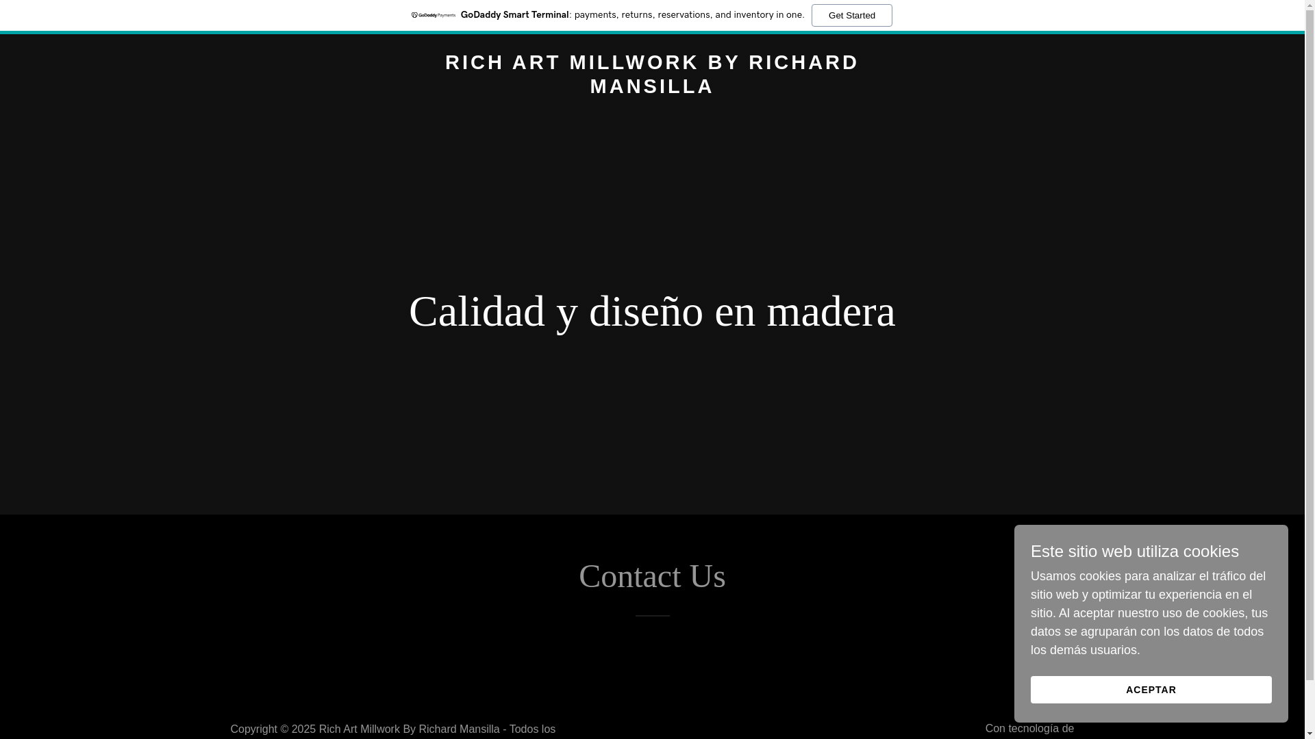 website screenshot of https://rich-artmillwork.com/