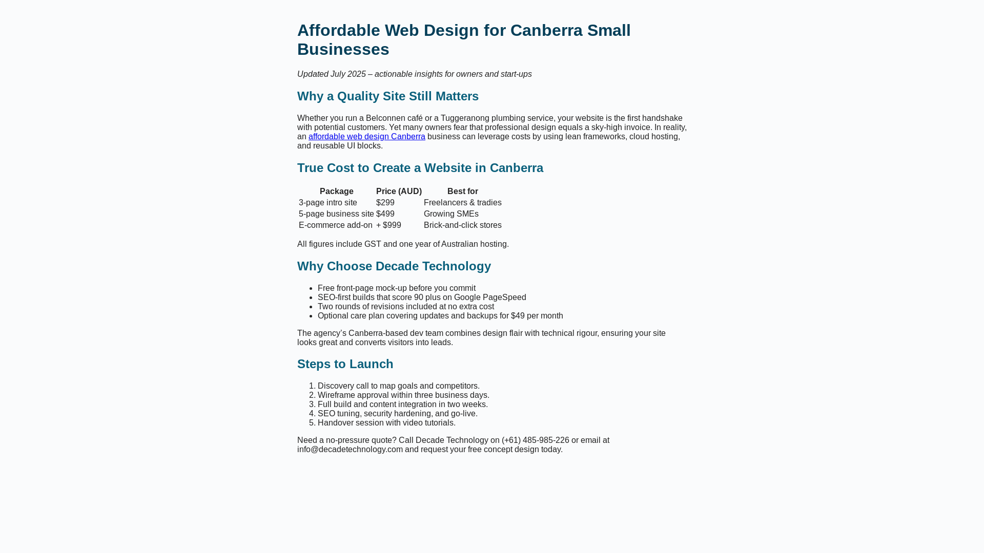 website screenshot of https://decadetechnology-backlink.pages.dev/