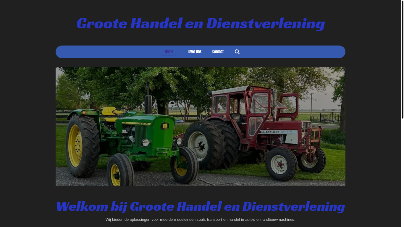website screenshot of https://grootehandelendienstverlening.nl/